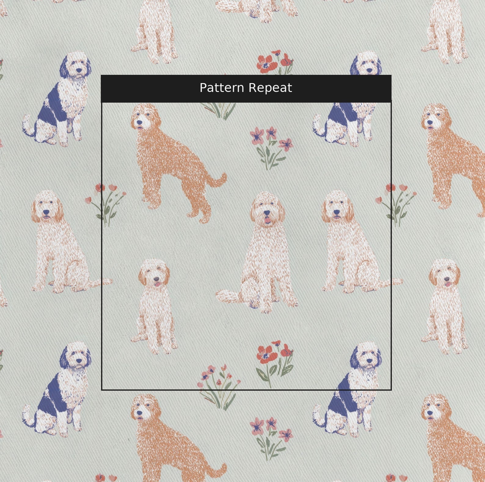 Just Curls - Fabric - Linen Rowe