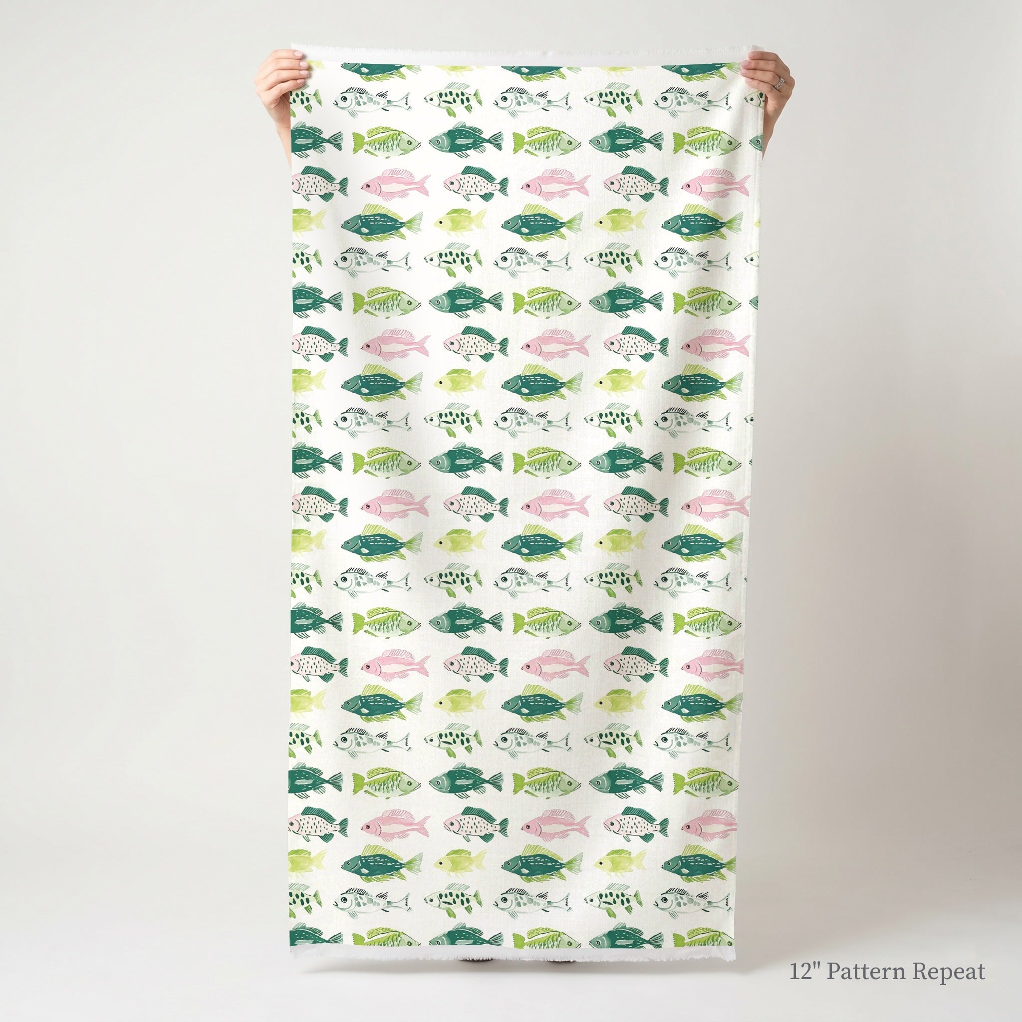 Just Keep Swimming - Fabric - Linen Rowe