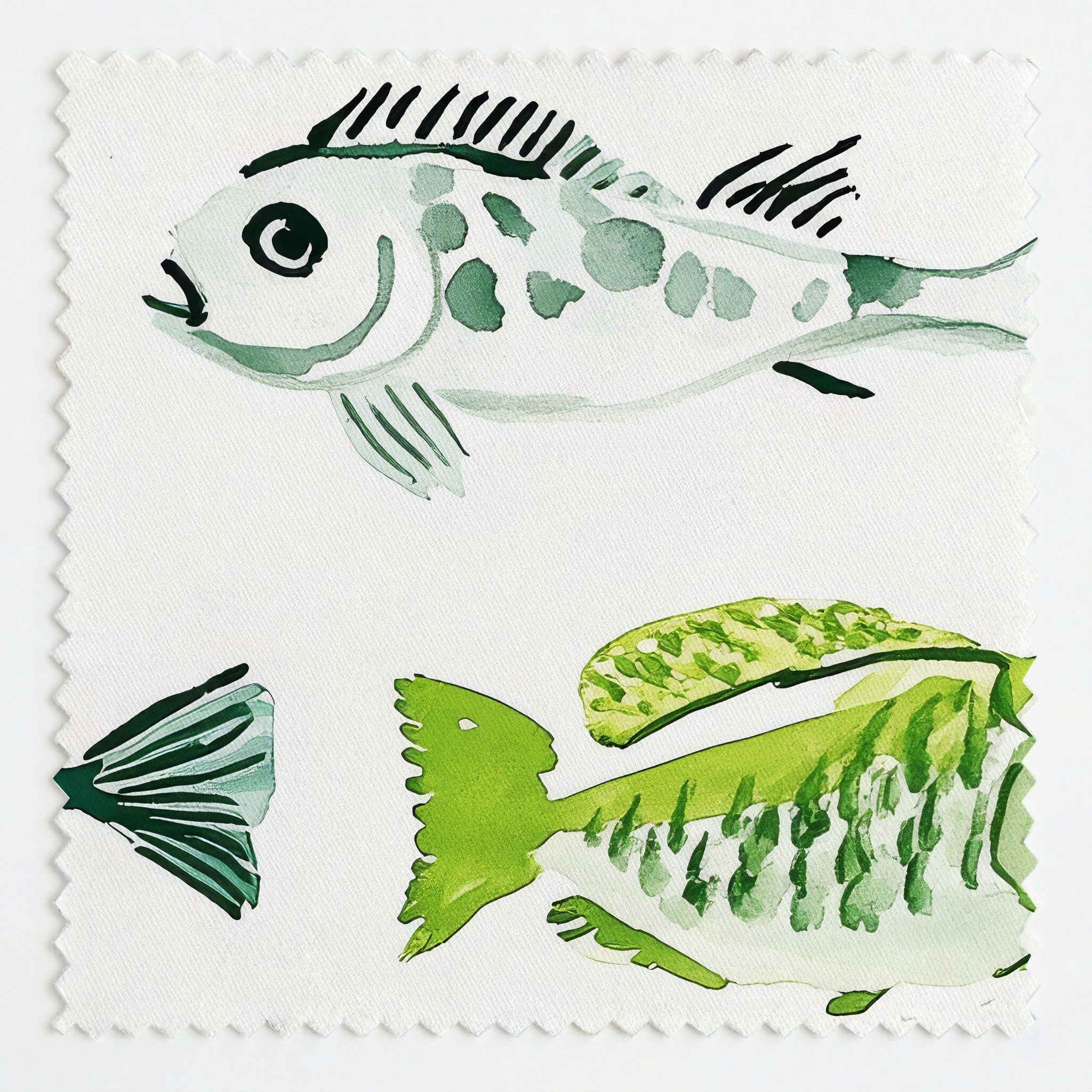 Just Keep Swimming - Fabric - Linen Rowe