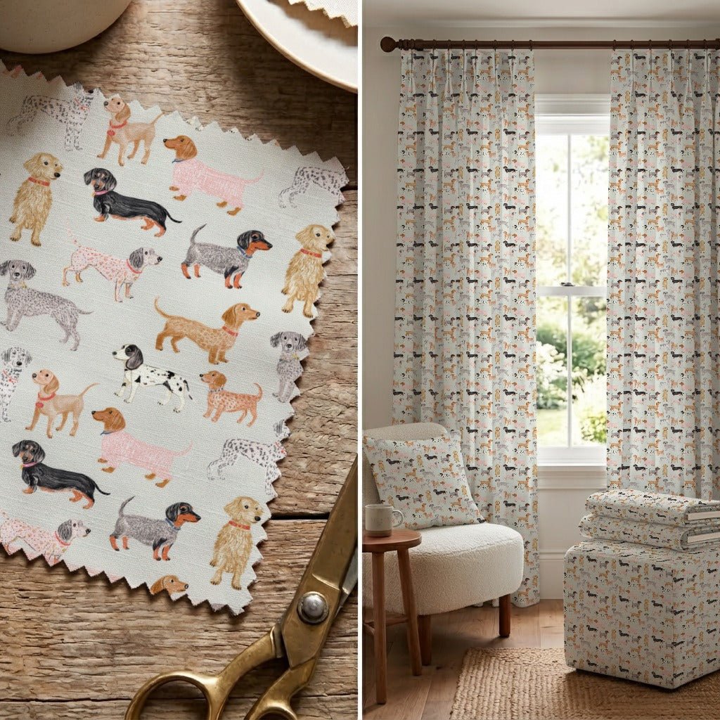 Kennel Block - Fabric - Linen Rowe