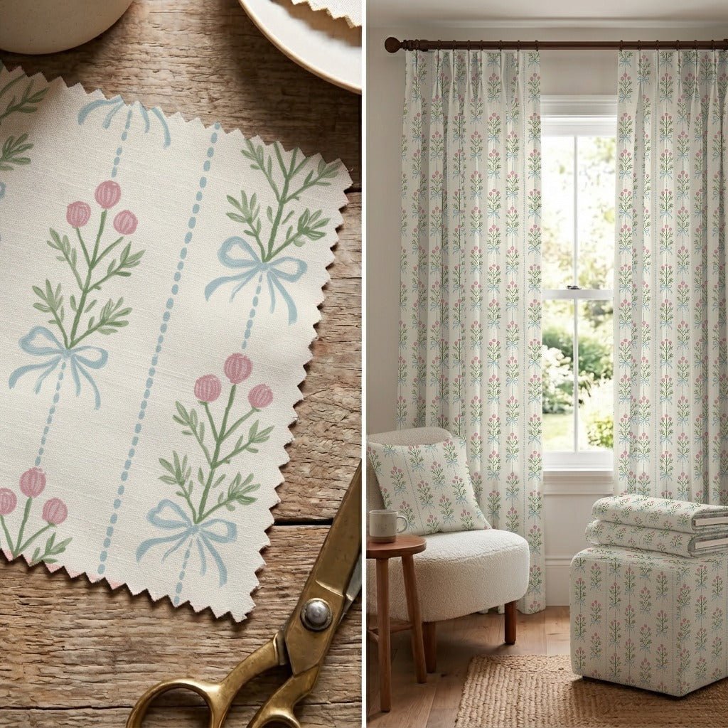 Kettering Blossoms - Fabric - Linen Rowe