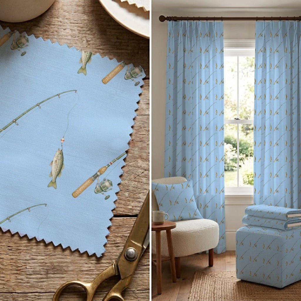 Lake Catch - Fabric - Linen Rowe