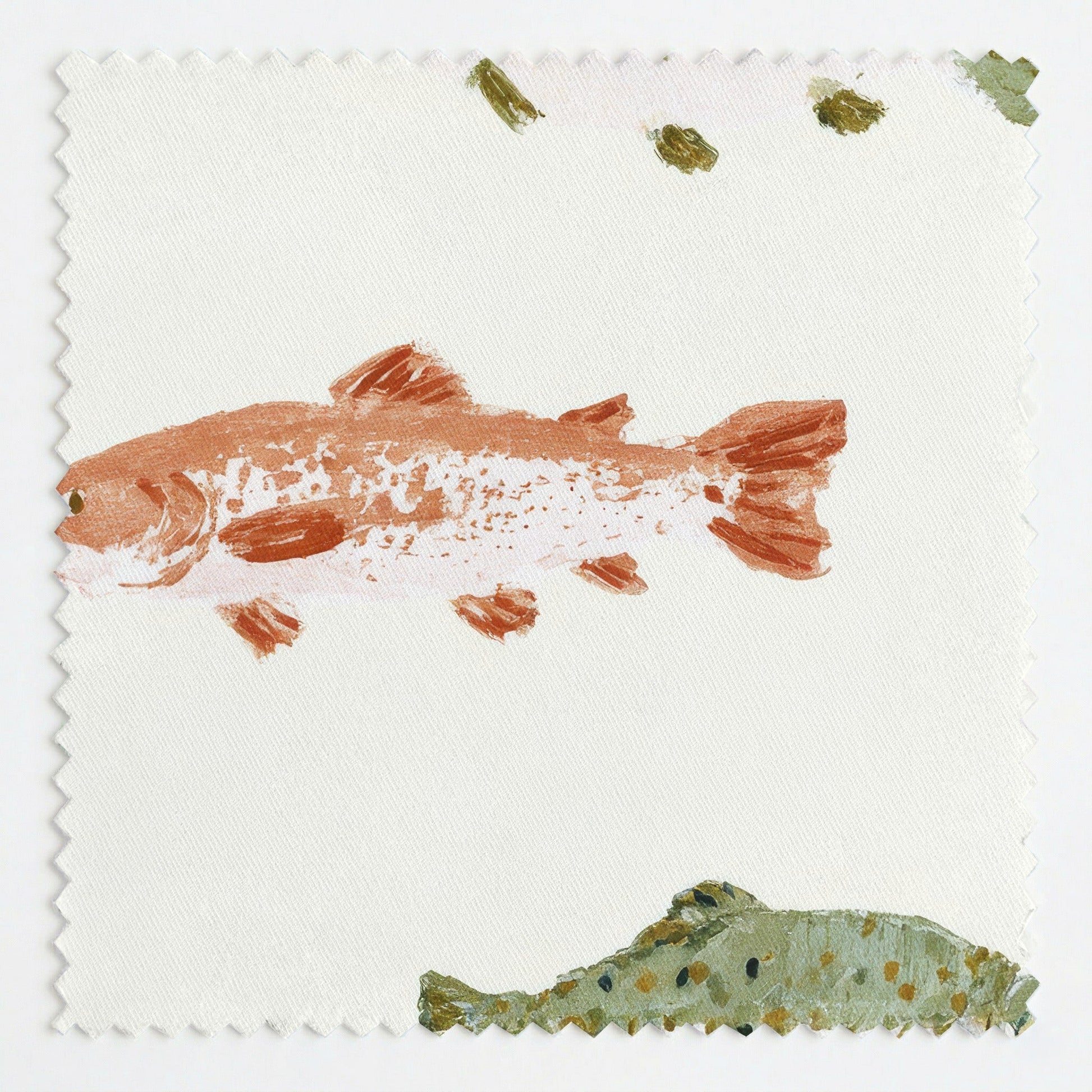 Lake Fish - Fabric - Linen Rowe