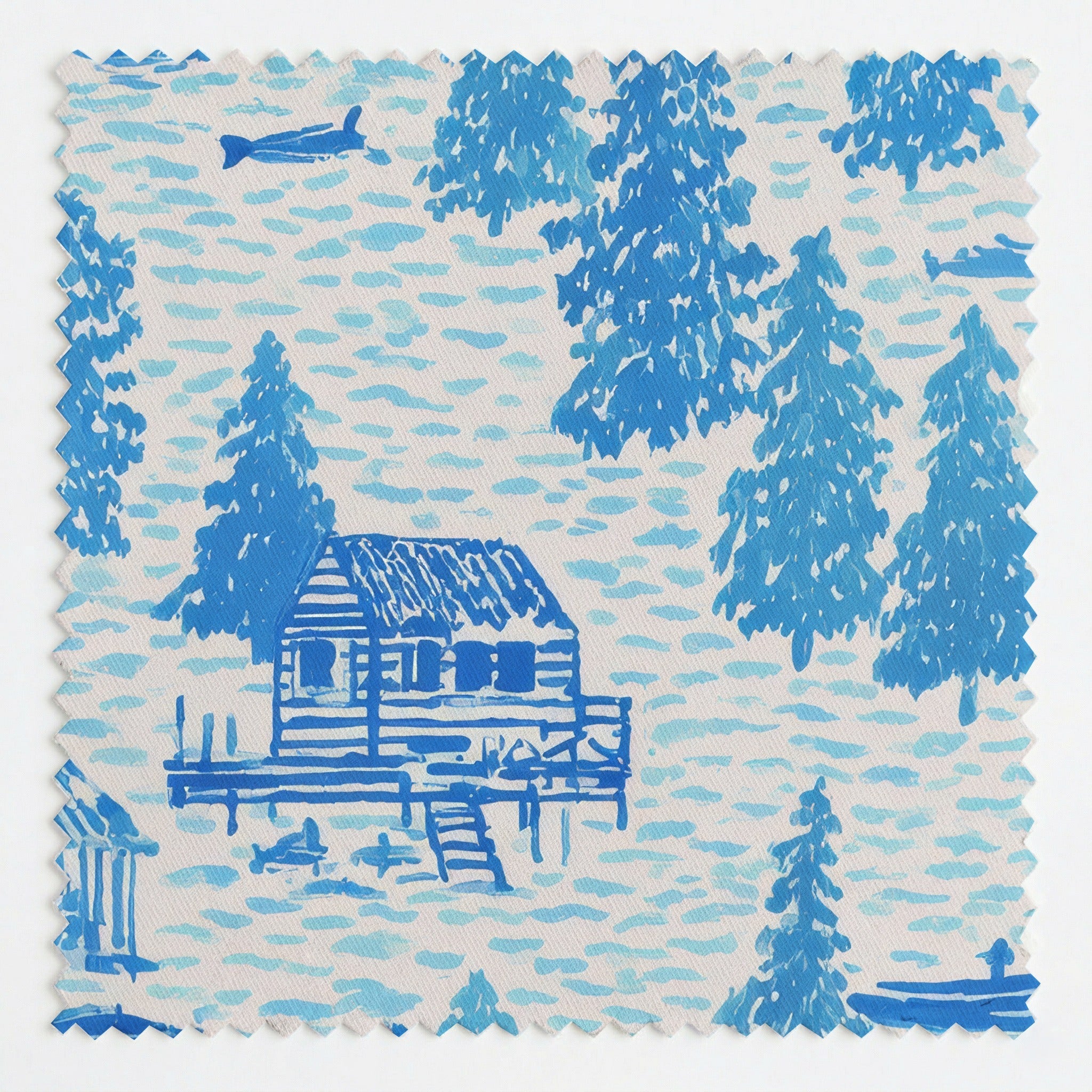Lakehouses - Fabric - Linen Rowe