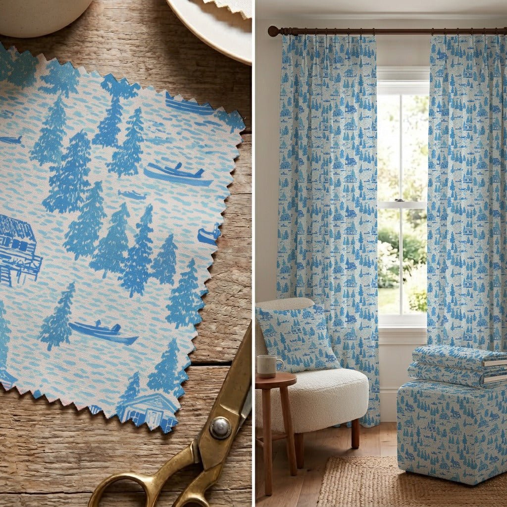 Lakehouses - Fabric - Linen Rowe