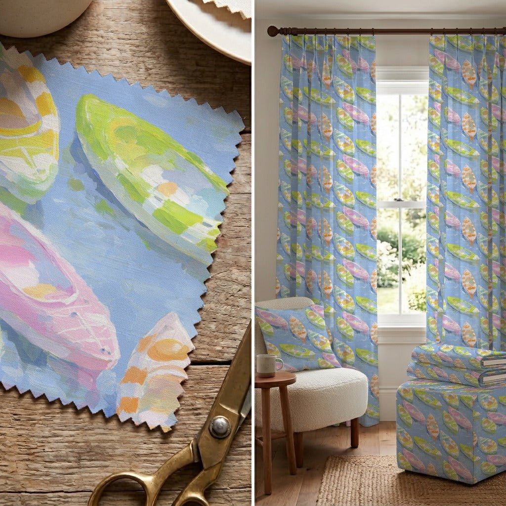 Lakeside Kayaks - Fabric - Linen Rowe