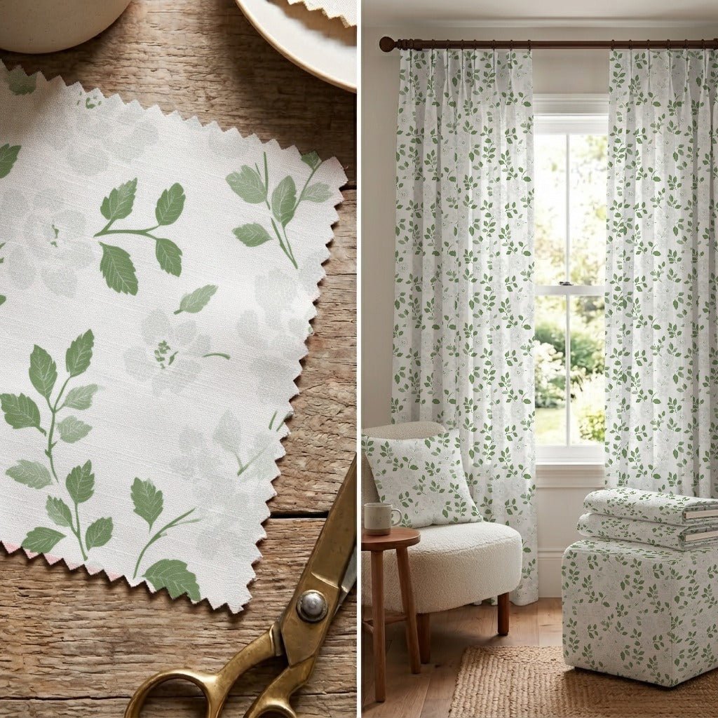 Larken Blooms - Fabric - Linen Rowe