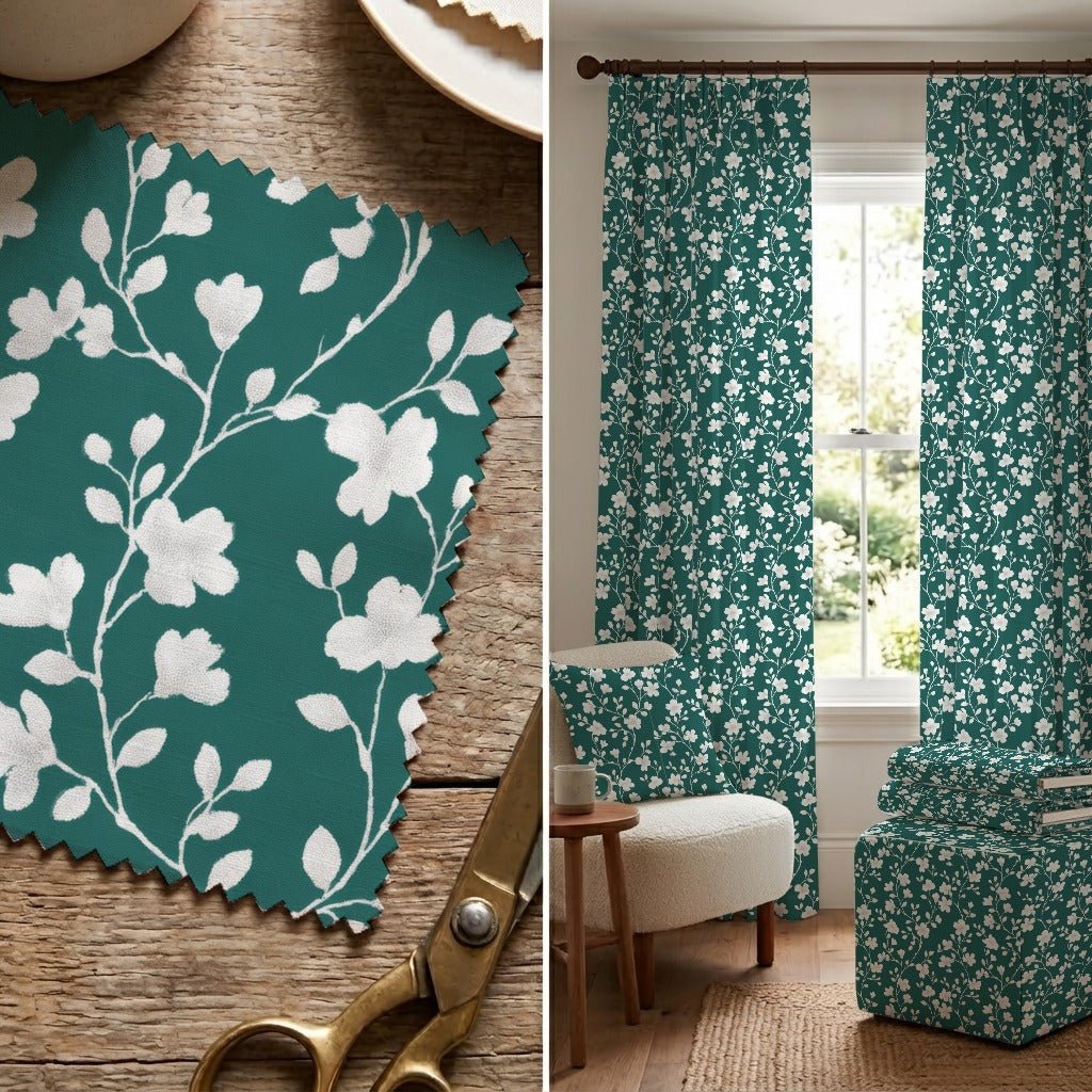 Leigh Blooms - Fabric - Linen Rowe