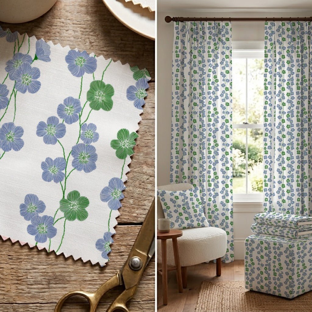 Leighline Blossom - Fabric - Linen Rowe