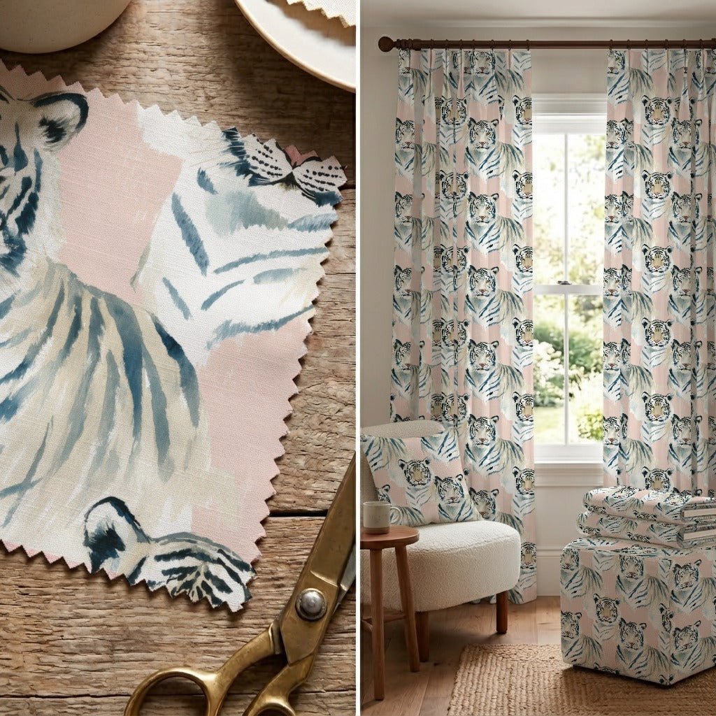 Leopold Tiger - Fabric - Linen Rowe