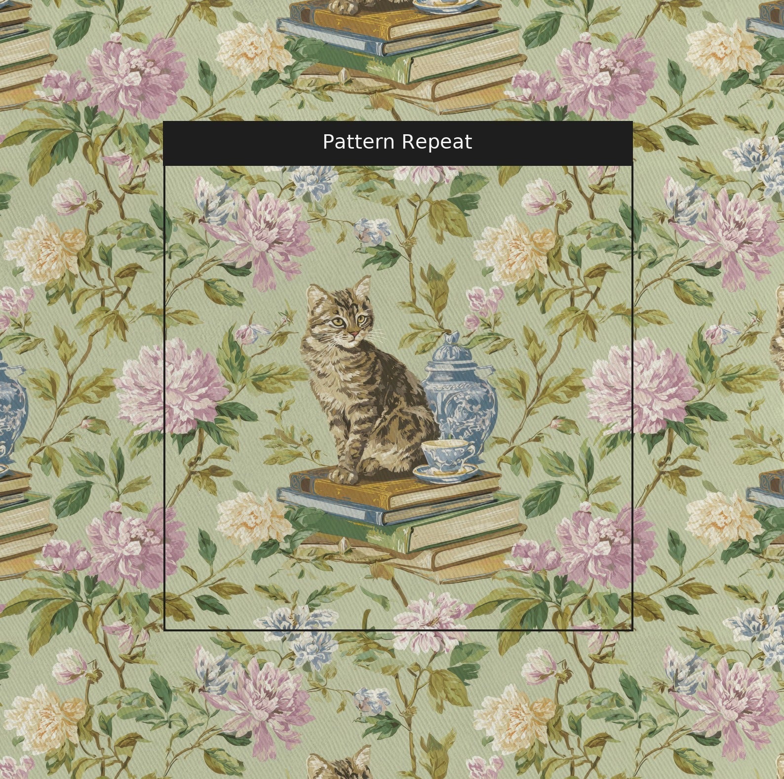 Library Tabby - Fabric - Linen Rowe