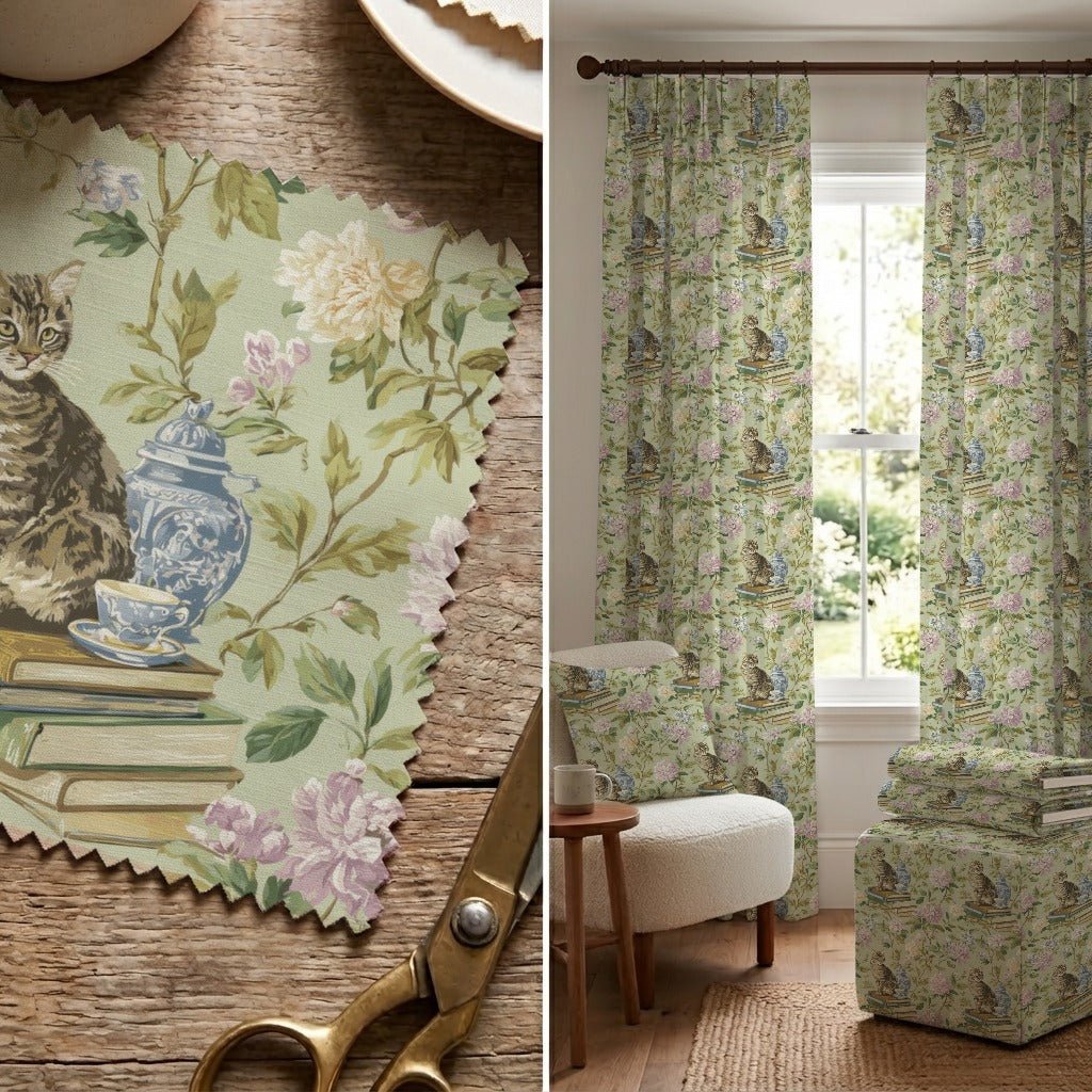 Library Tabby - Fabric - Linen Rowe