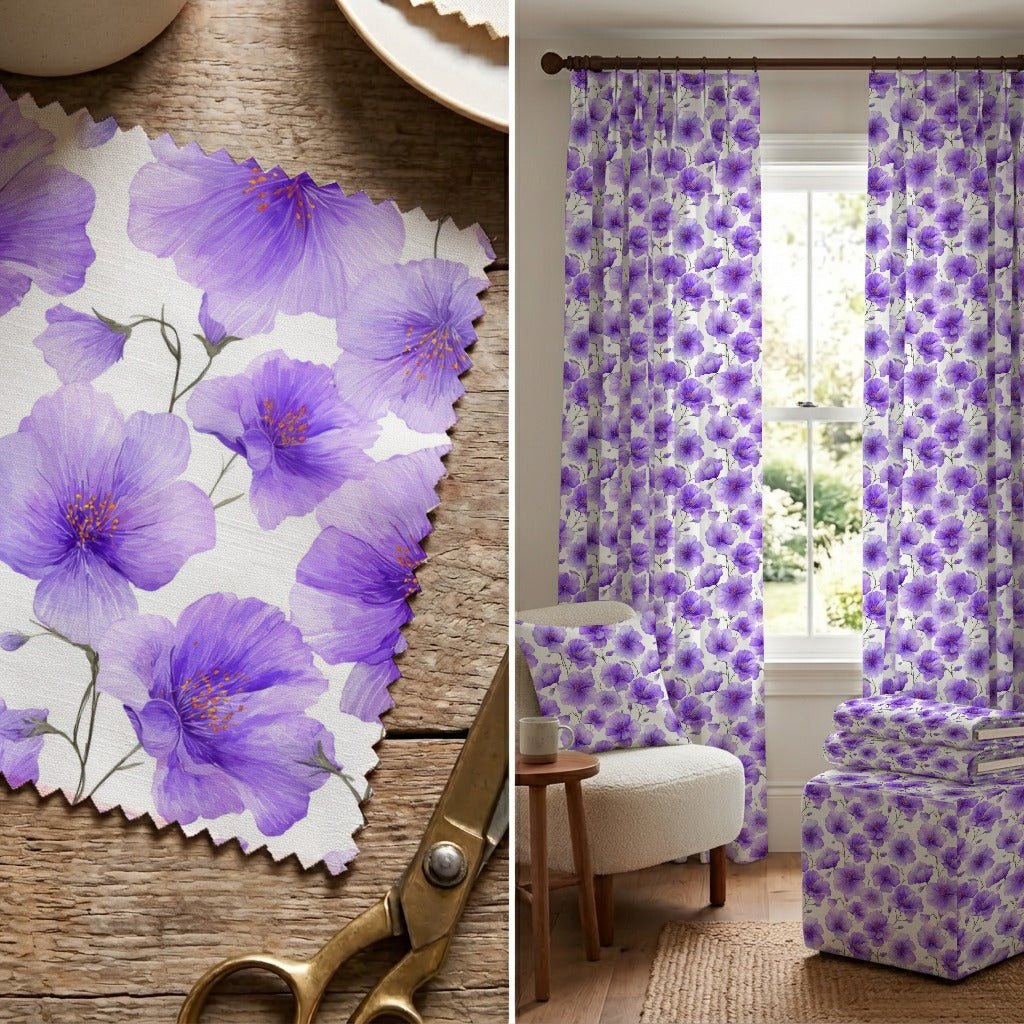 Lilac - Fabric - Linen Rowe
