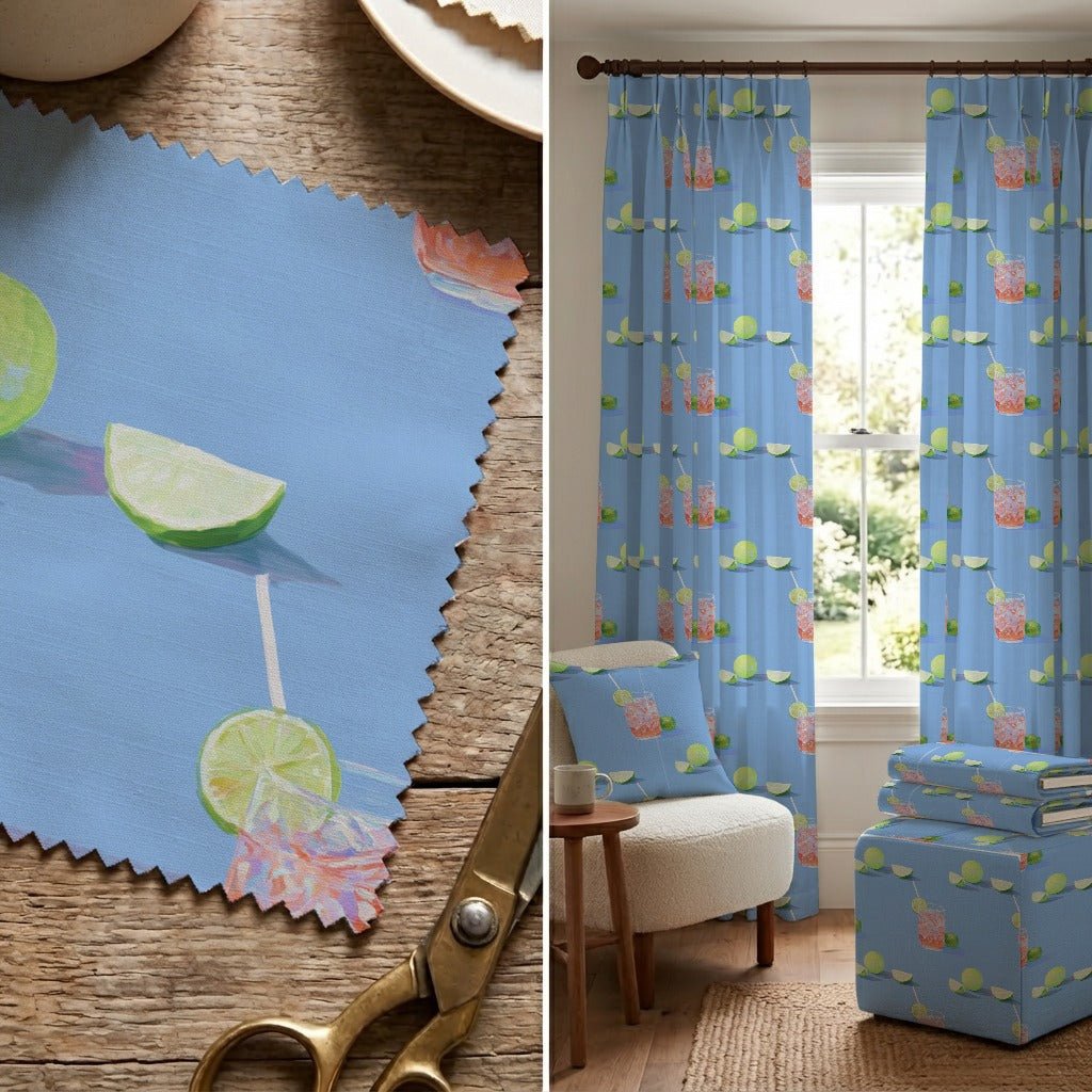 Lime at the Tee - Fabric - Linen Rowe
