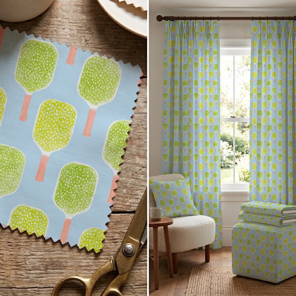 Lime Pickleball - Fabric - Linen Rowe