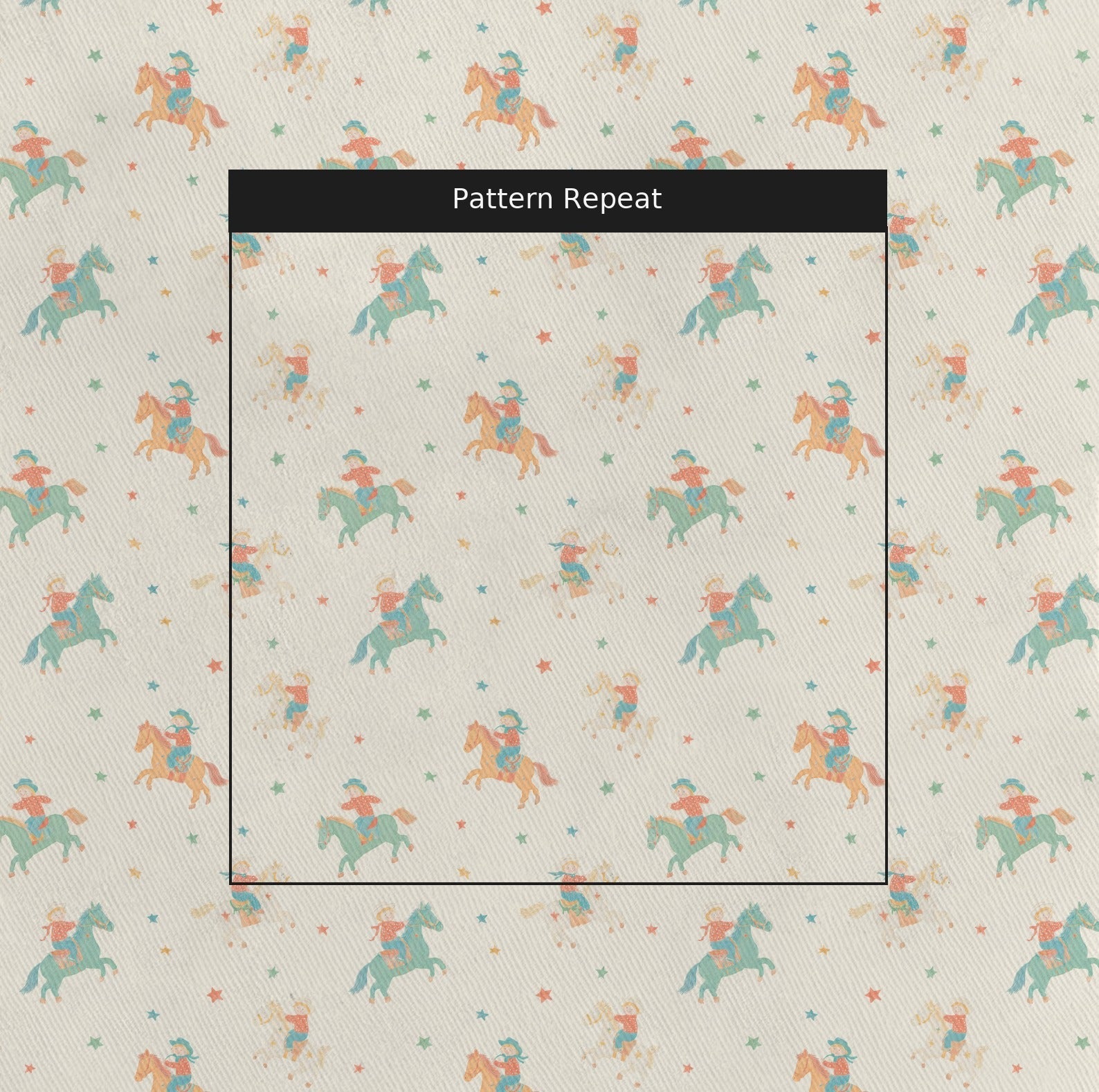 Little Cowboy - Fabric - Linen Rowe