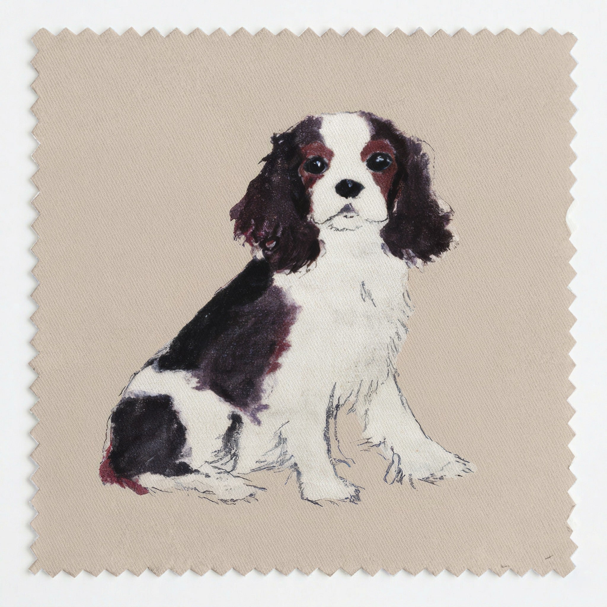 Little Spaniel - Fabric - Linen Rowe