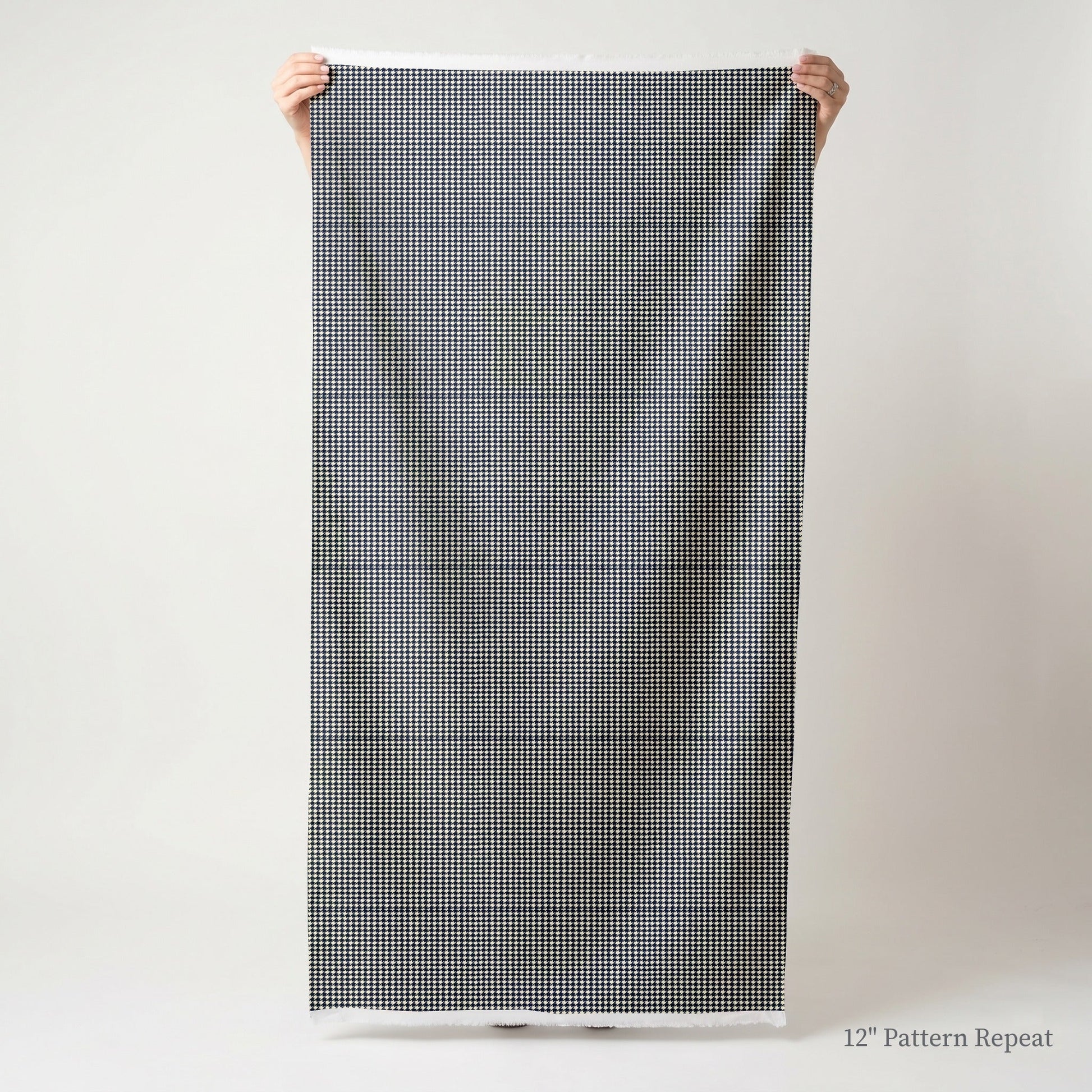 Lola Houndstooth - Fabric - Linen Rowe