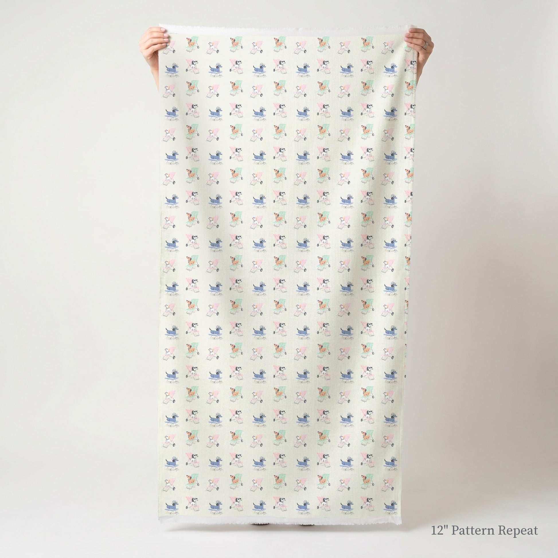 Lounger Dogs - Fabric - Linen Rowe