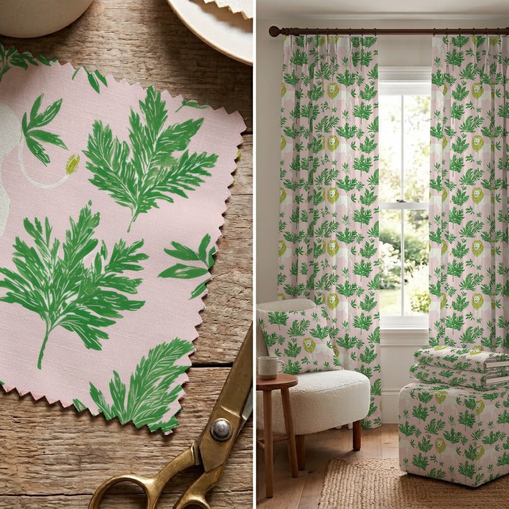 Loxborough Lion - Fabric - Linen Rowe