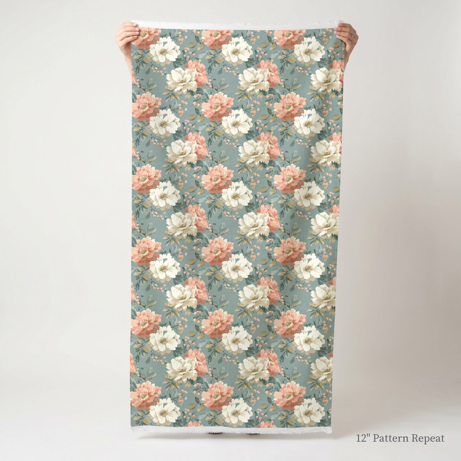 Lucetta Blossoms - Fabric - Linen Rowe