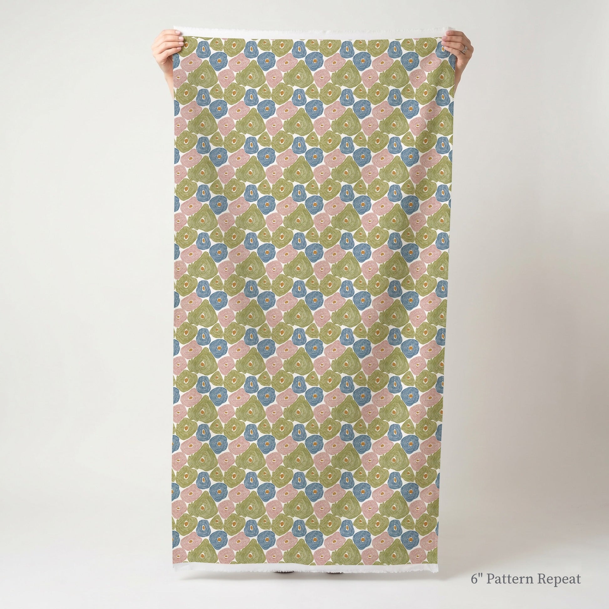 Lucia Blooms - Fabric - Linen Rowe