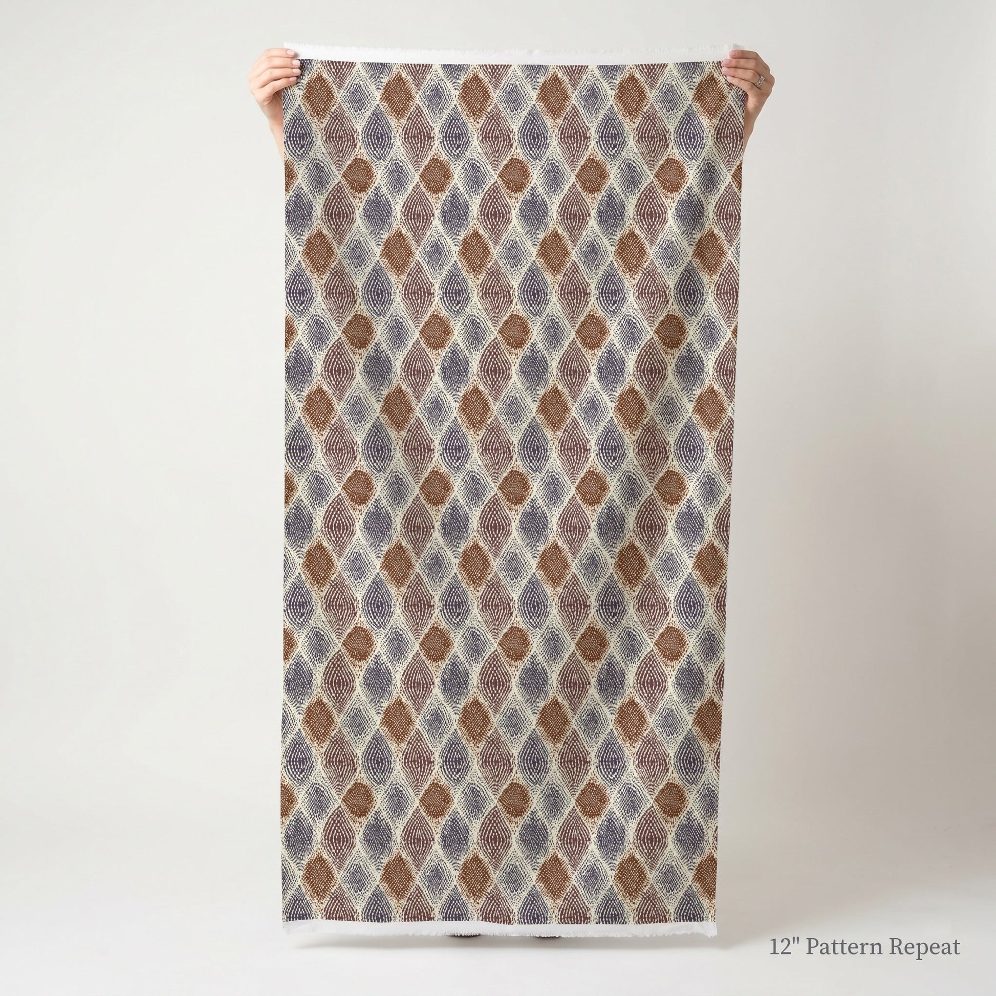 Luna Diamonds - Fabric - Linen Rowe
