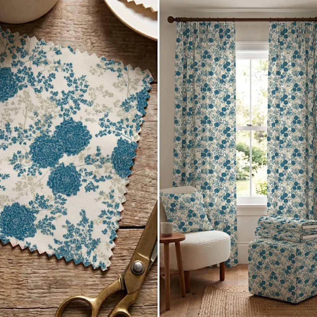 Lunabelle Floral - Fabric - Linen Rowe