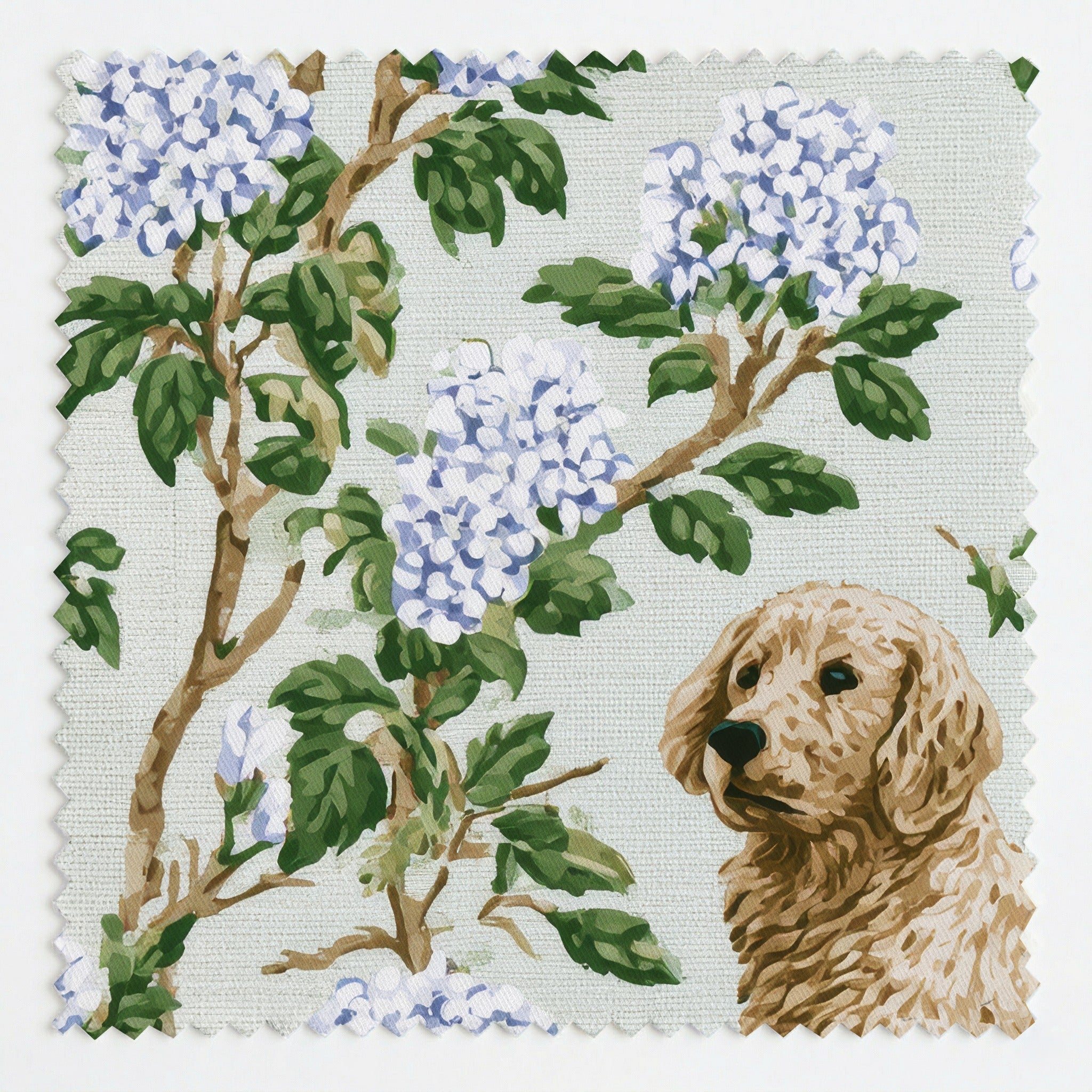 Magical Greens and Blues - Fabric - Linen Rowe