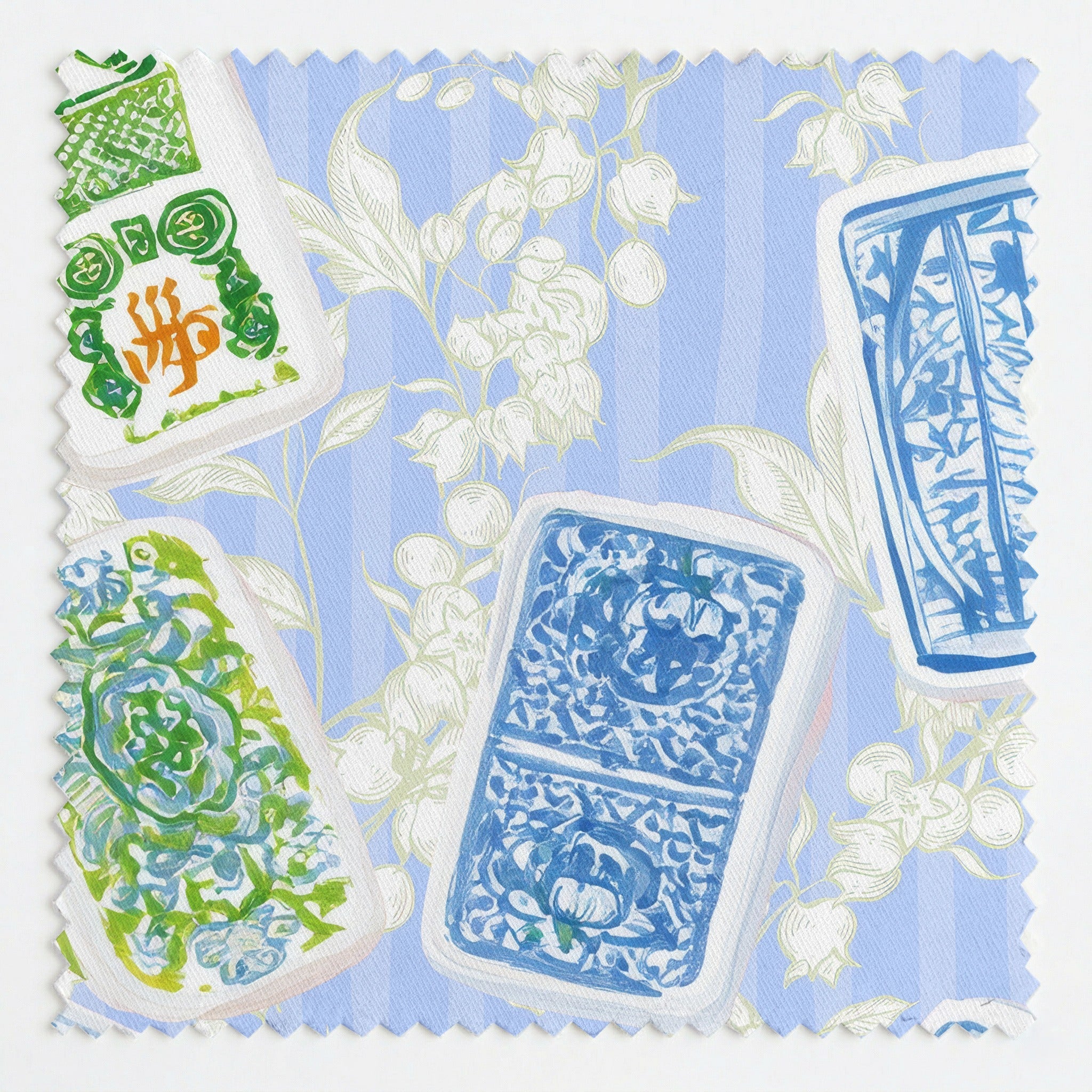 Mahjong Delight - Fabric - Linen Rowe
