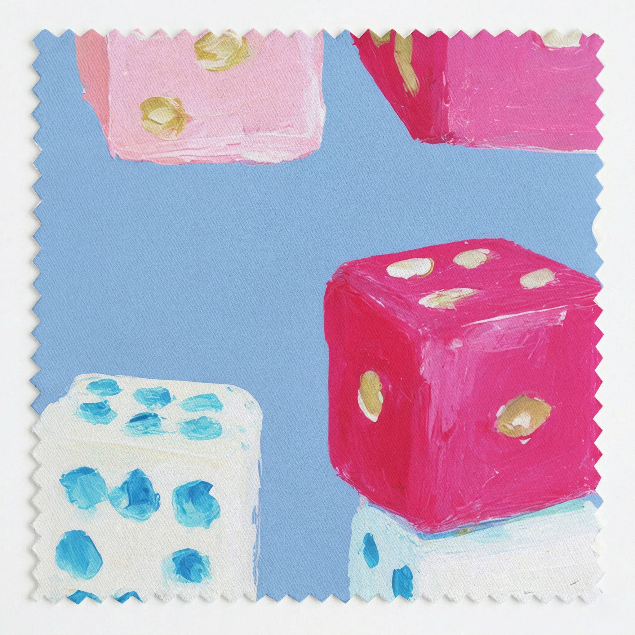 Mahjong Dice - Fabric - Linen Rowe