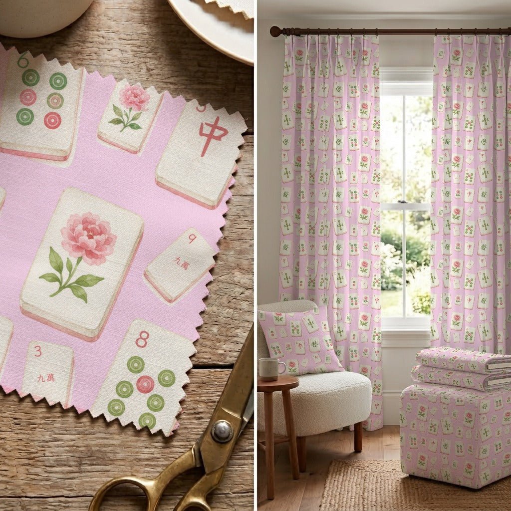 Mahjong Game - Fabric - Linen Rowe