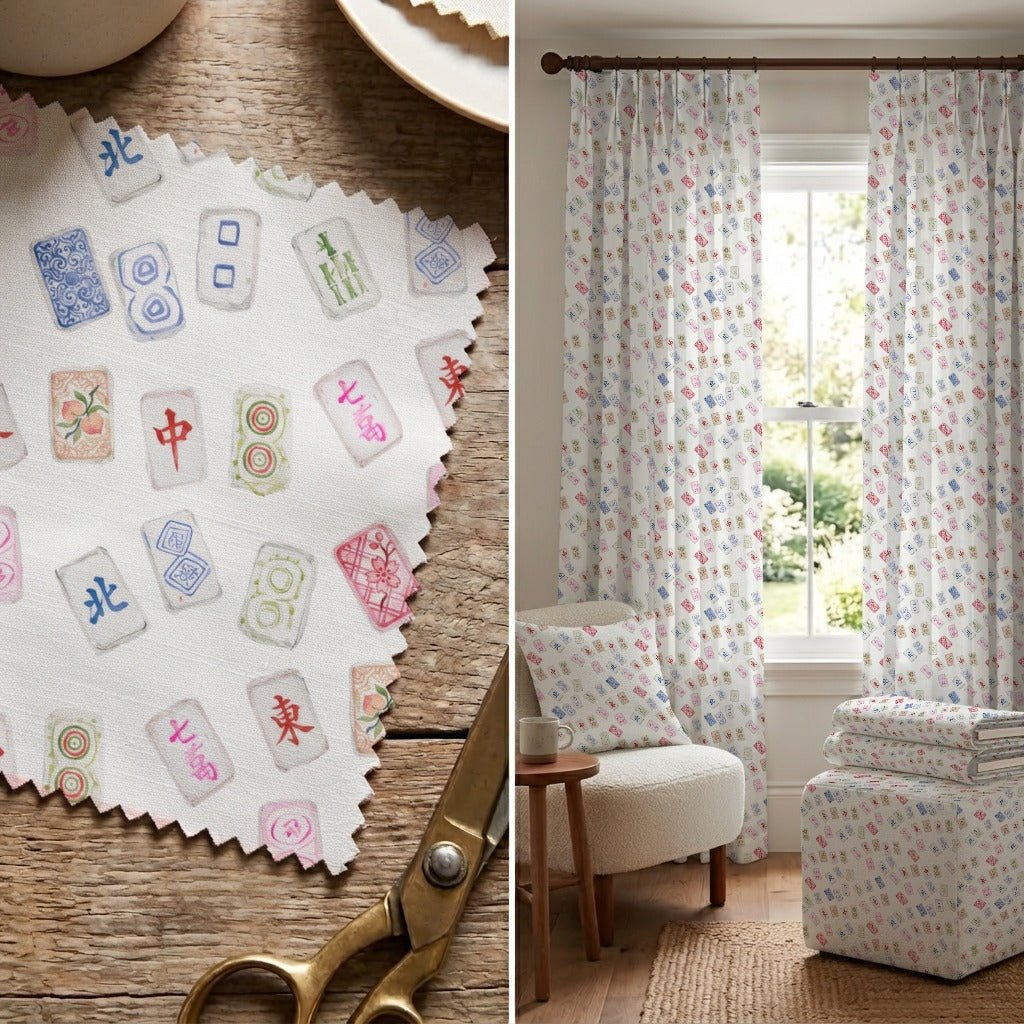 Mahjong Party - Fabric - Linen Rowe