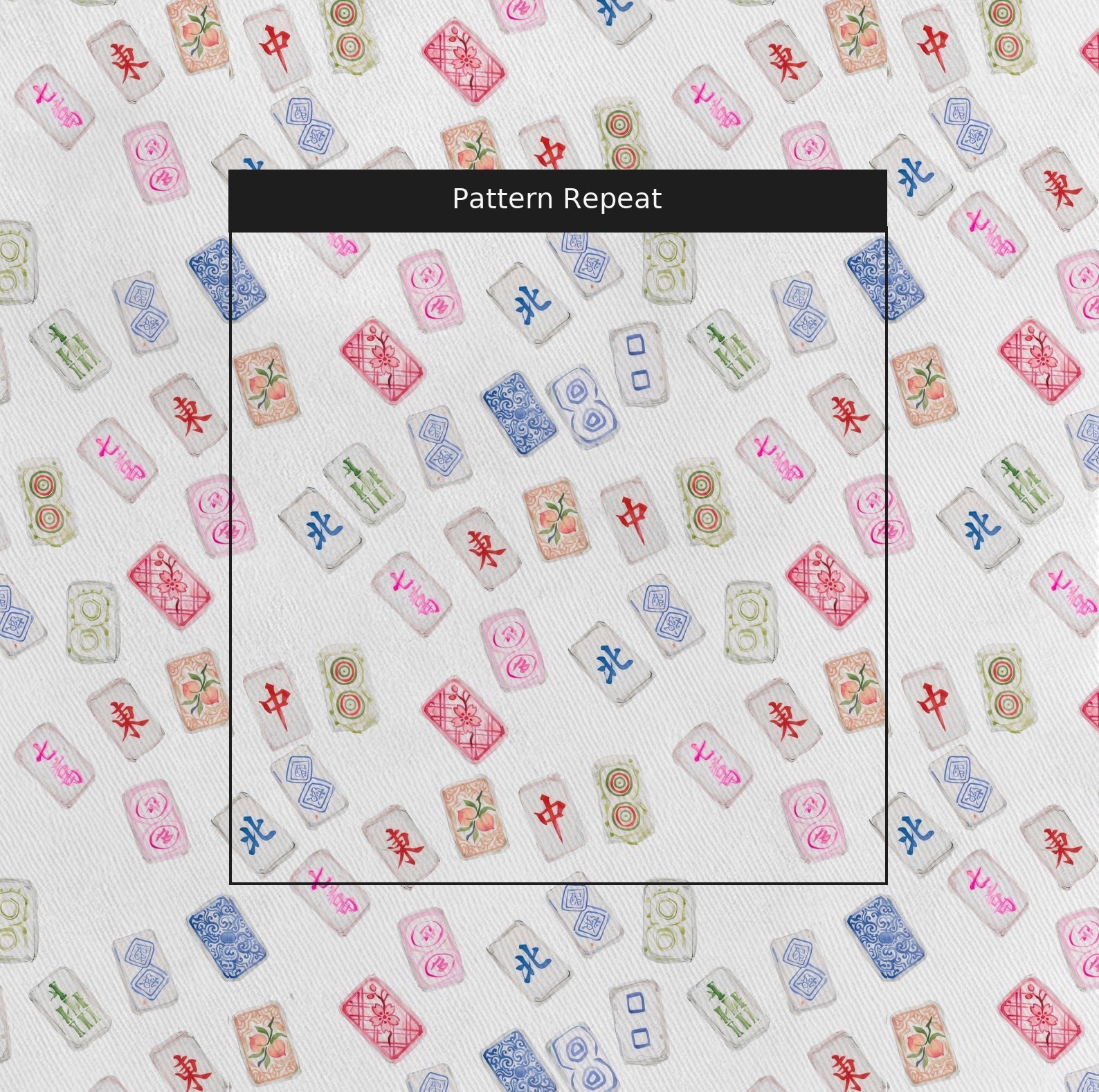 Mahjong Party - Fabric - Linen Rowe
