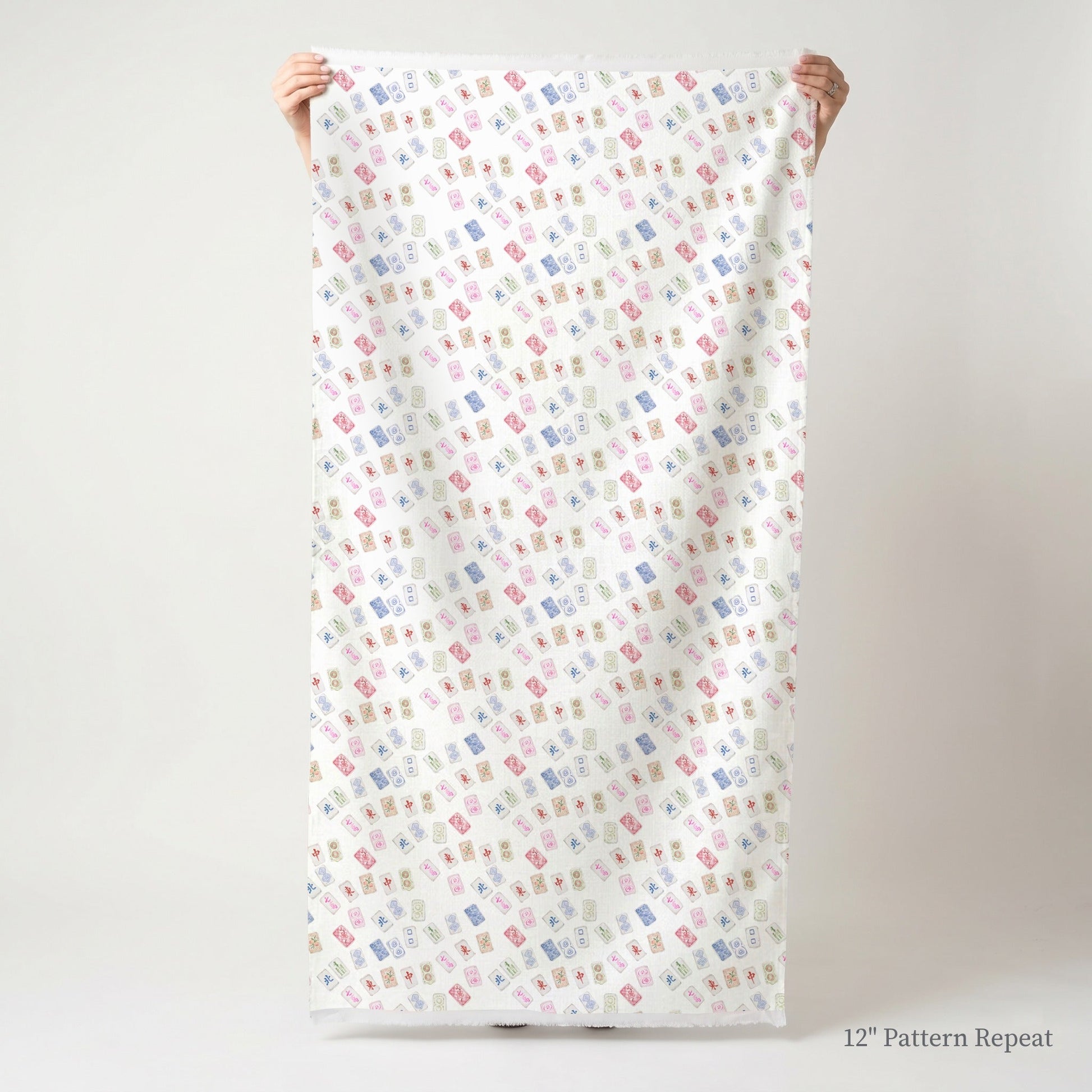 Mahjong Party - Fabric - Linen Rowe