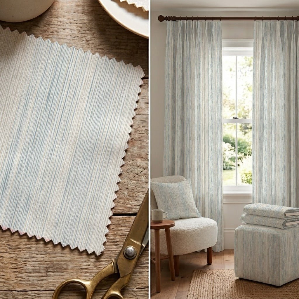 Marcellus Stripes - Fabric - Linen Rowe