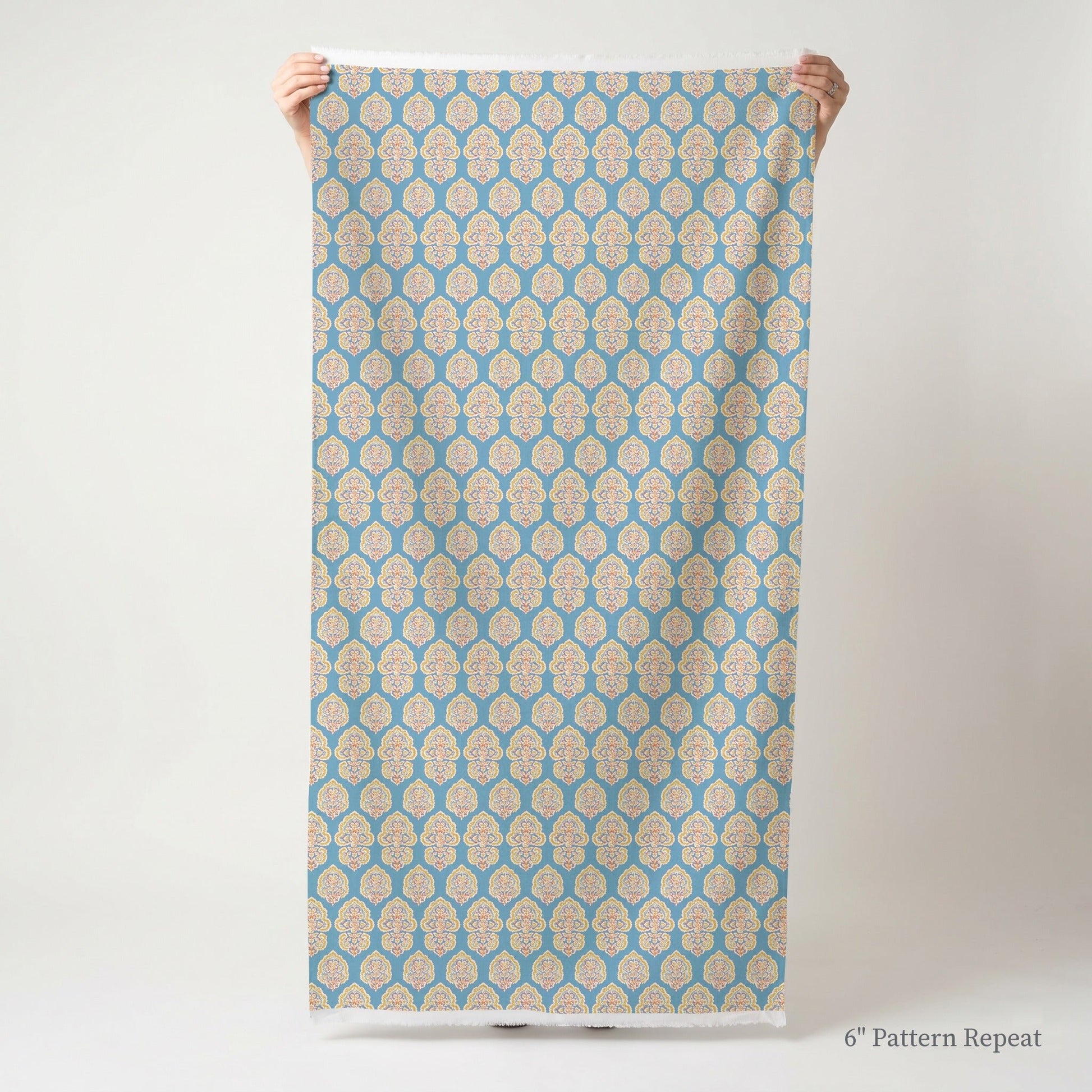 Maribel Blue - Fabric - Linen Rowe