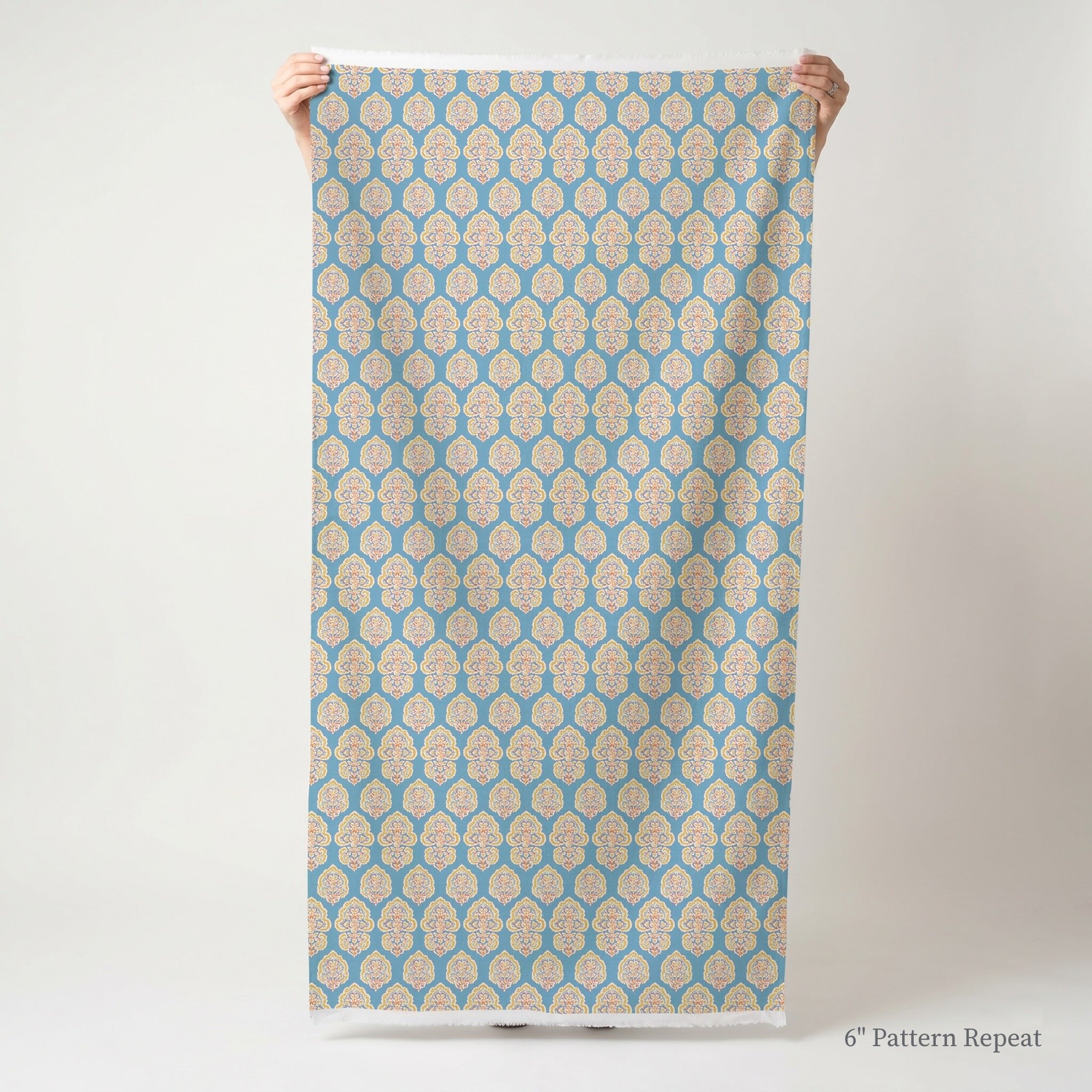 Maribel Blue - Fabric - Linen Rowe