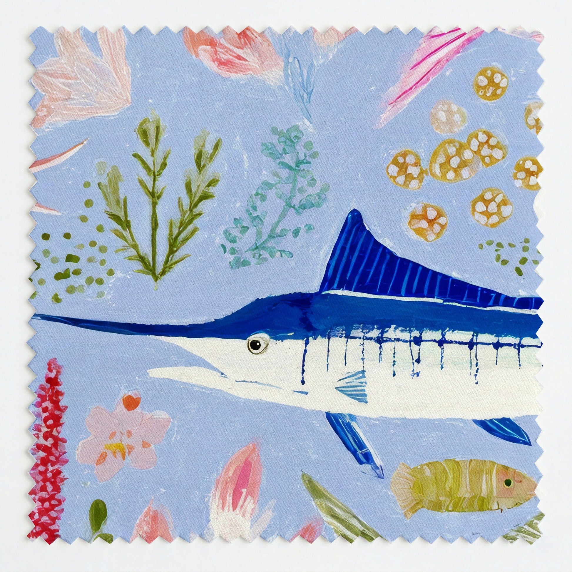 Marlin Swimming - Fabric - Linen Rowe