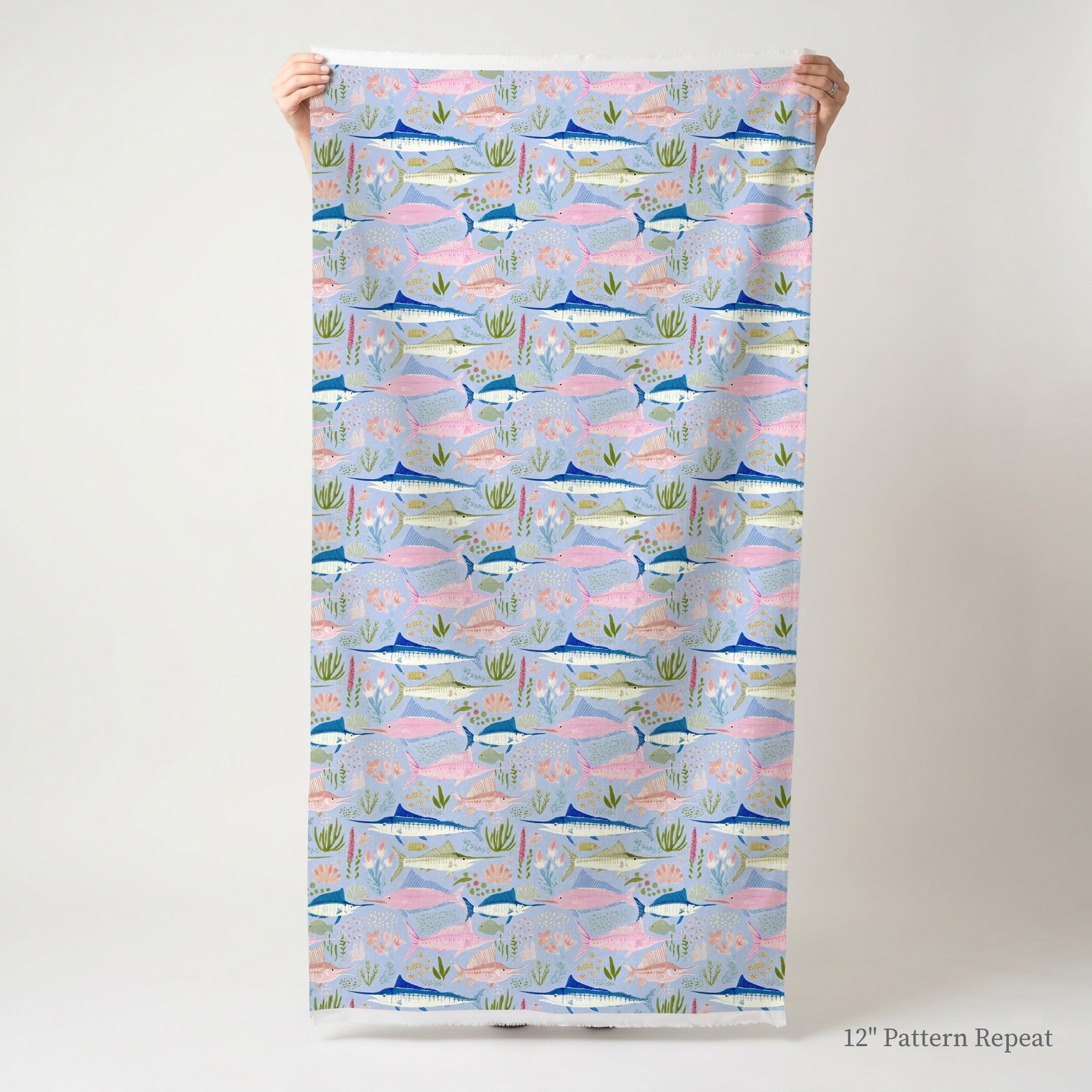 Marlin Swimming - Fabric - Linen Rowe