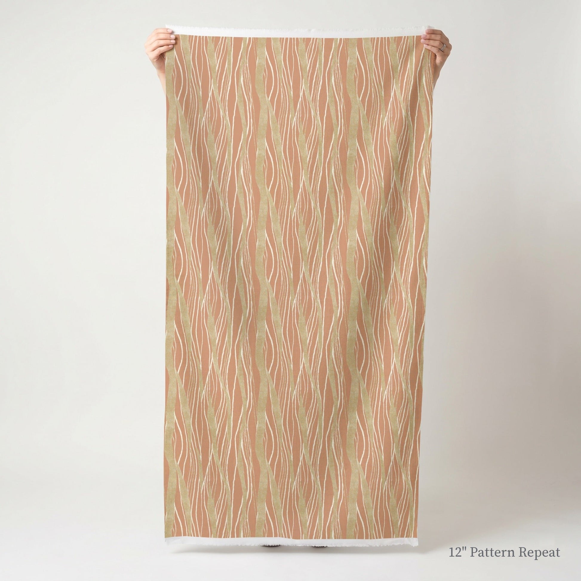 Matthias Waves - Fabric - Linen Rowe