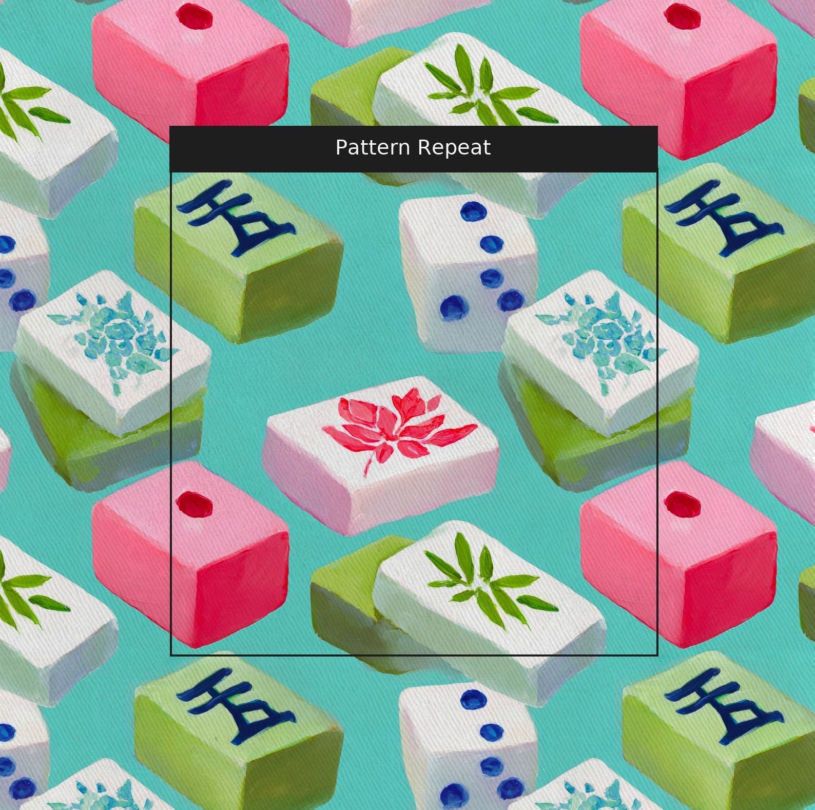 Meet Me at Mahjong - Fabric - Linen Rowe
