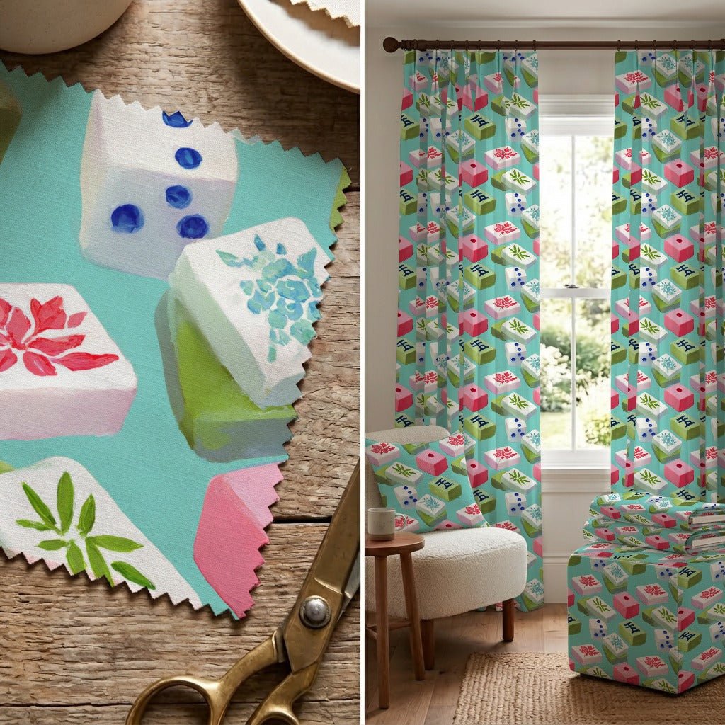 Meet Me at Mahjong - Fabric - Linen Rowe