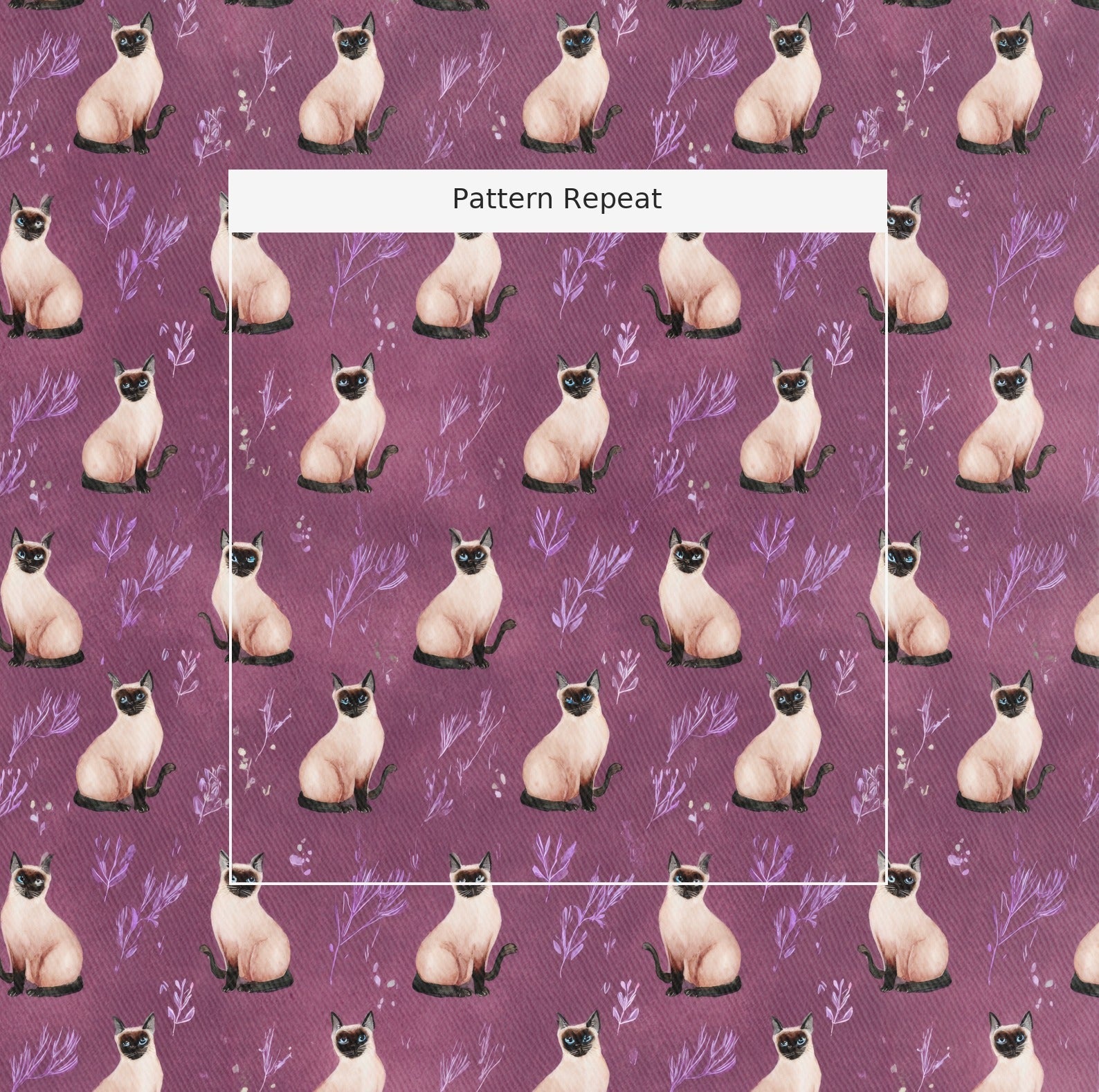 Merlot Siamese - Fabric - Linen Rowe