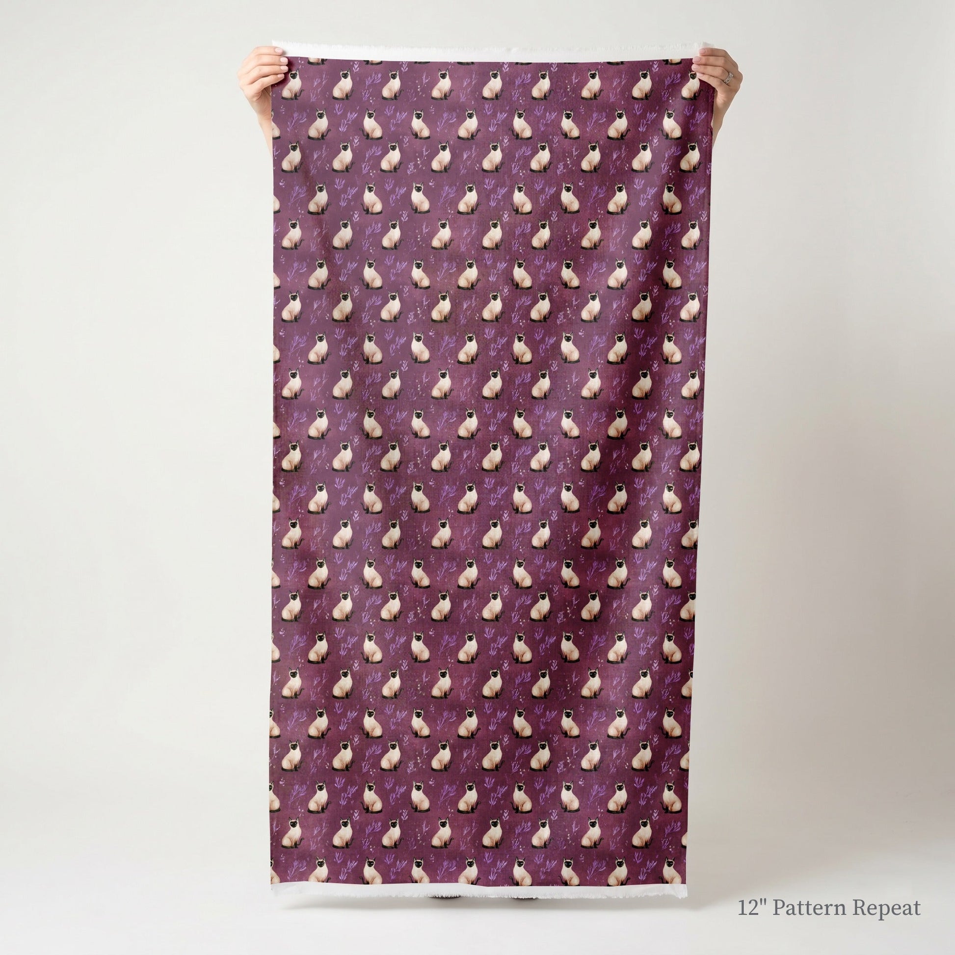Merlot Siamese - Fabric - Linen Rowe