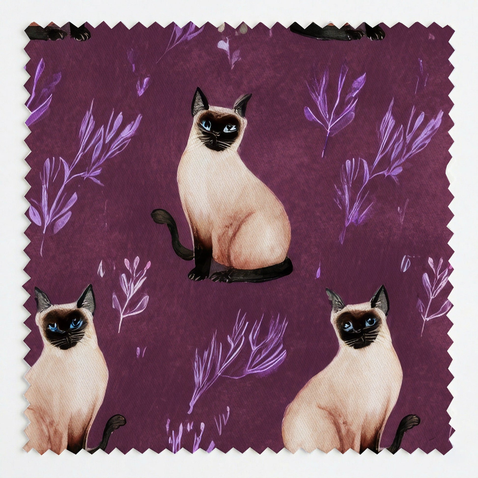 Merlot Siamese - Fabric - Linen Rowe