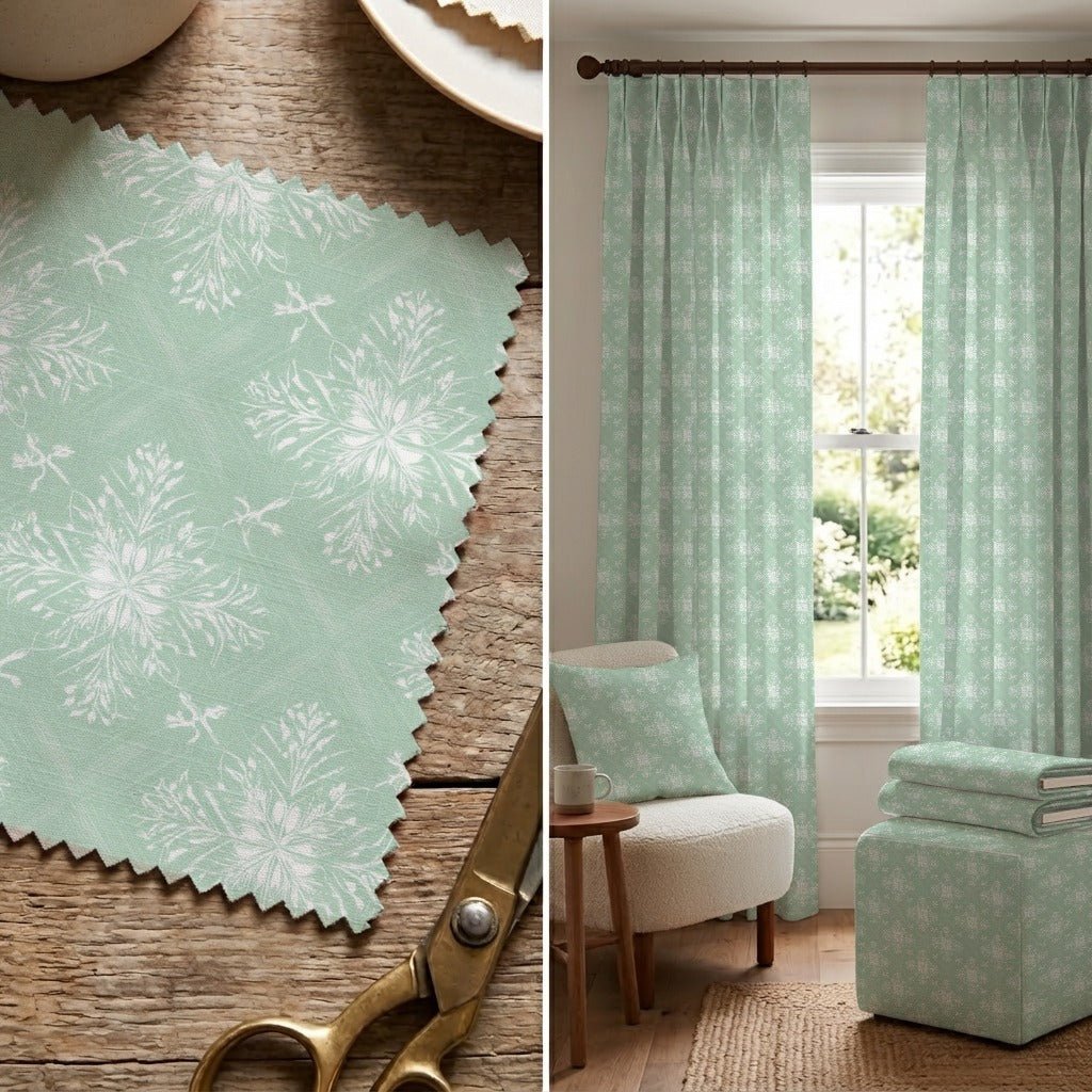 Milo Mint - Fabric - Linen Rowe