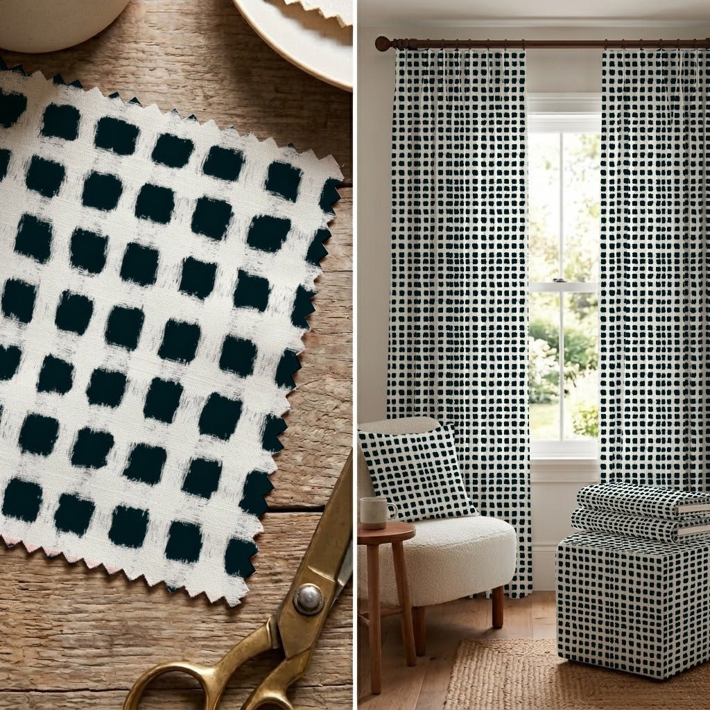 Mireya Plaid - Fabric - Linen Rowe