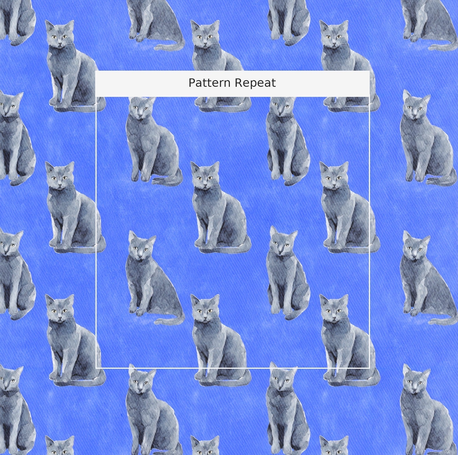 Modern Indigo Russian Blues - Fabric - Linen Rowe