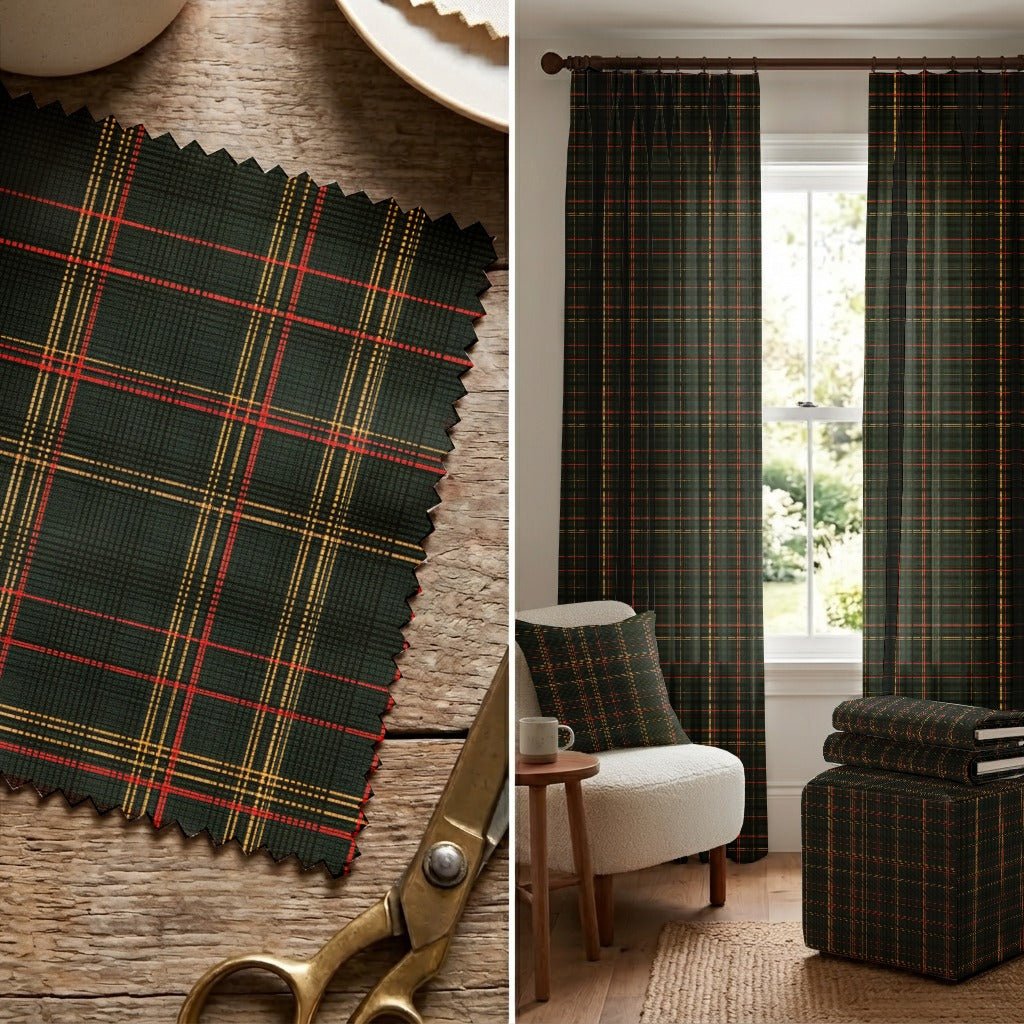Mona Plaid - Fabric - Linen Rowe